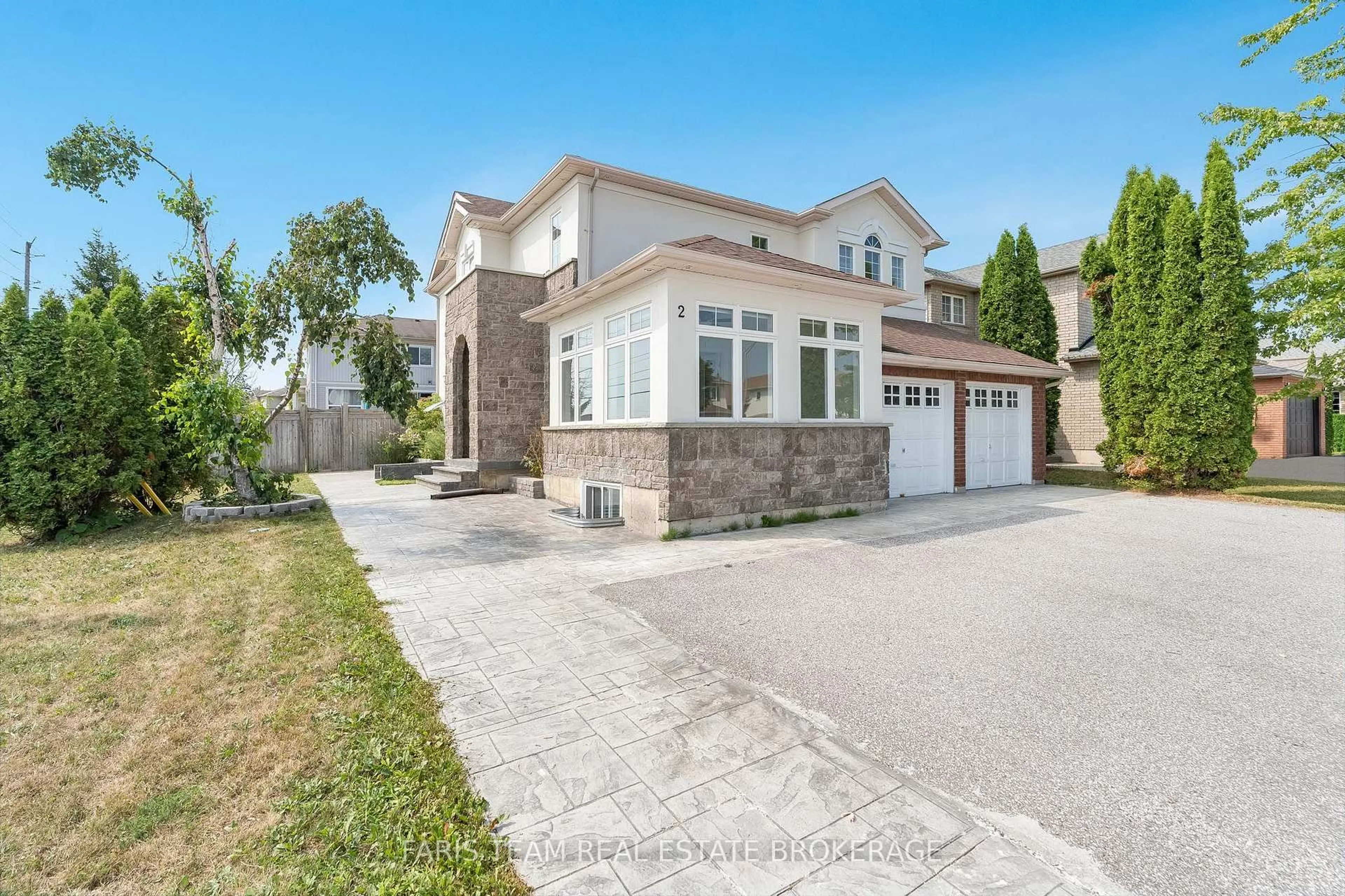 Home with brick exterior material, street for 2 Vanessa Dr, Orillia Ontario L3V 7Y8