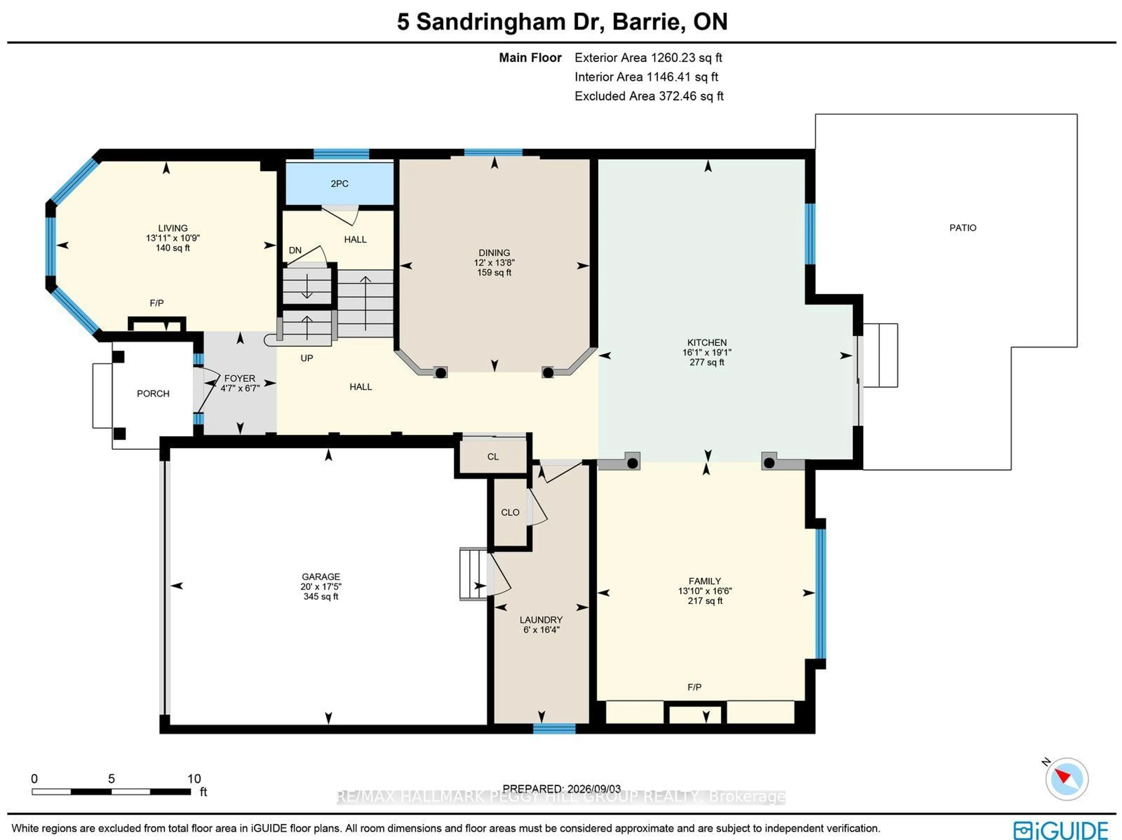 Floor plan for 5 Sandringham Dr, Barrie Ontario L4N 0J9