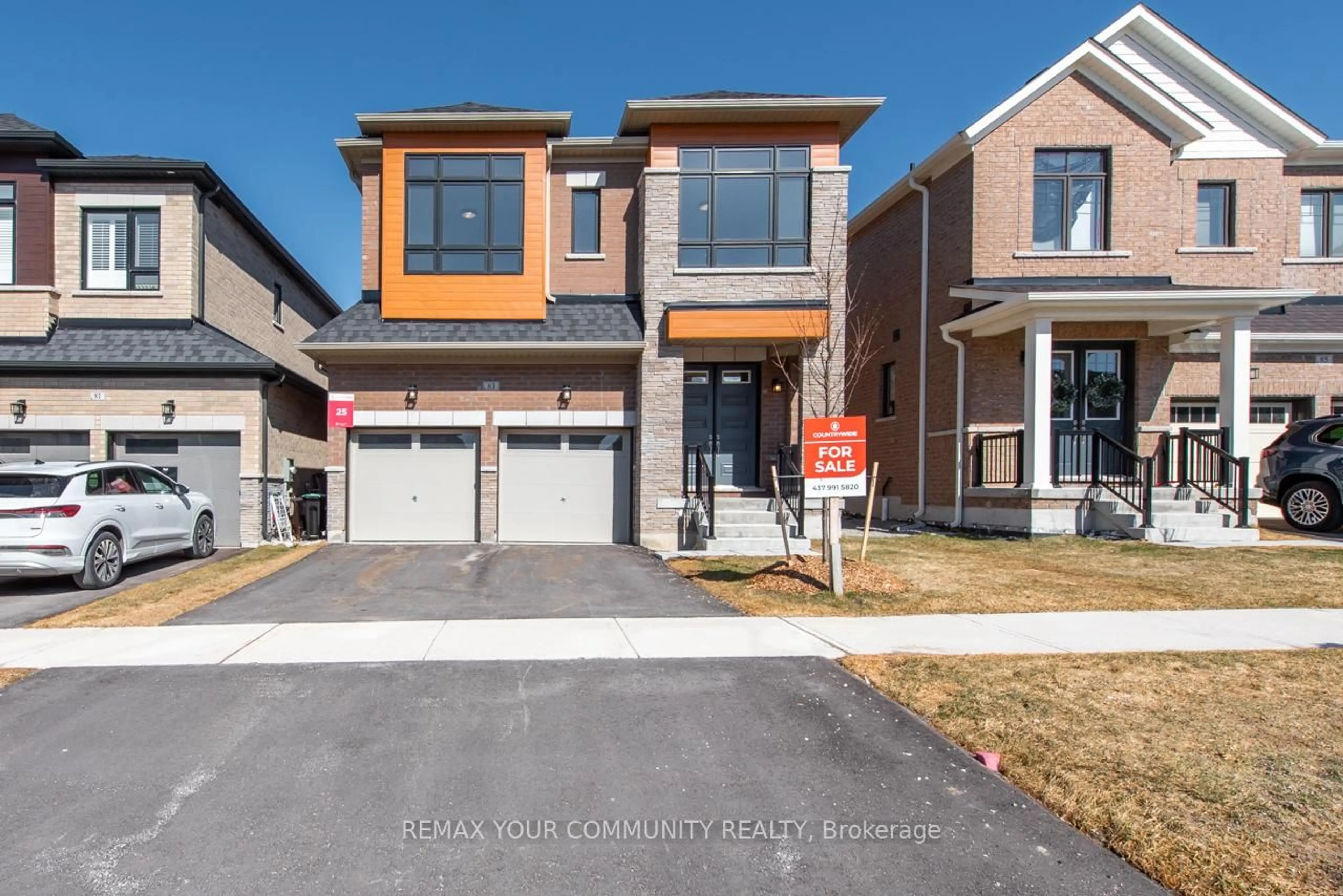 Home with brick exterior material, street for 83 Bearberry Rd, Springwater Ontario L9X 2C9