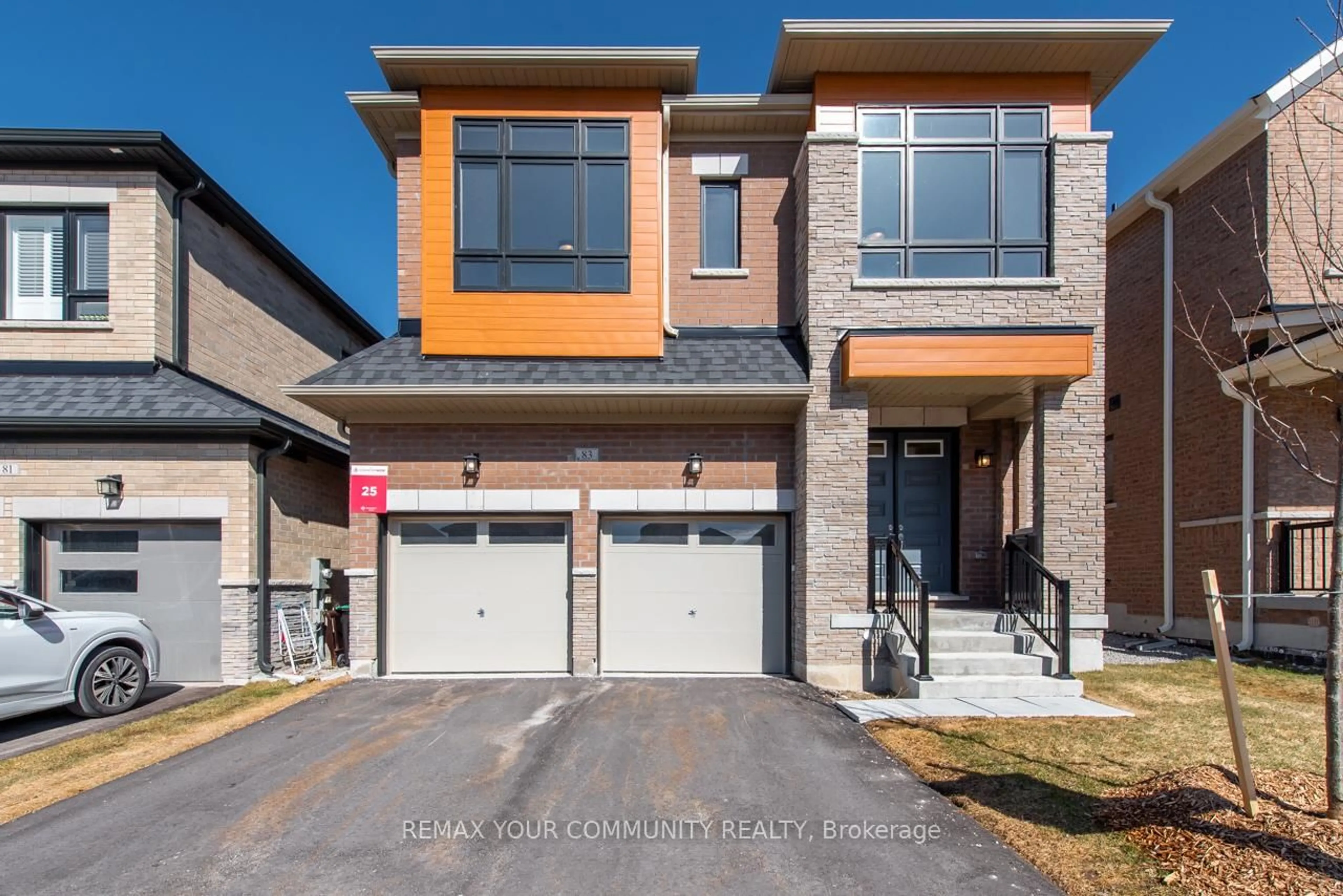 Home with brick exterior material, street for 83 Bearberry Rd, Springwater Ontario L9X 2C9