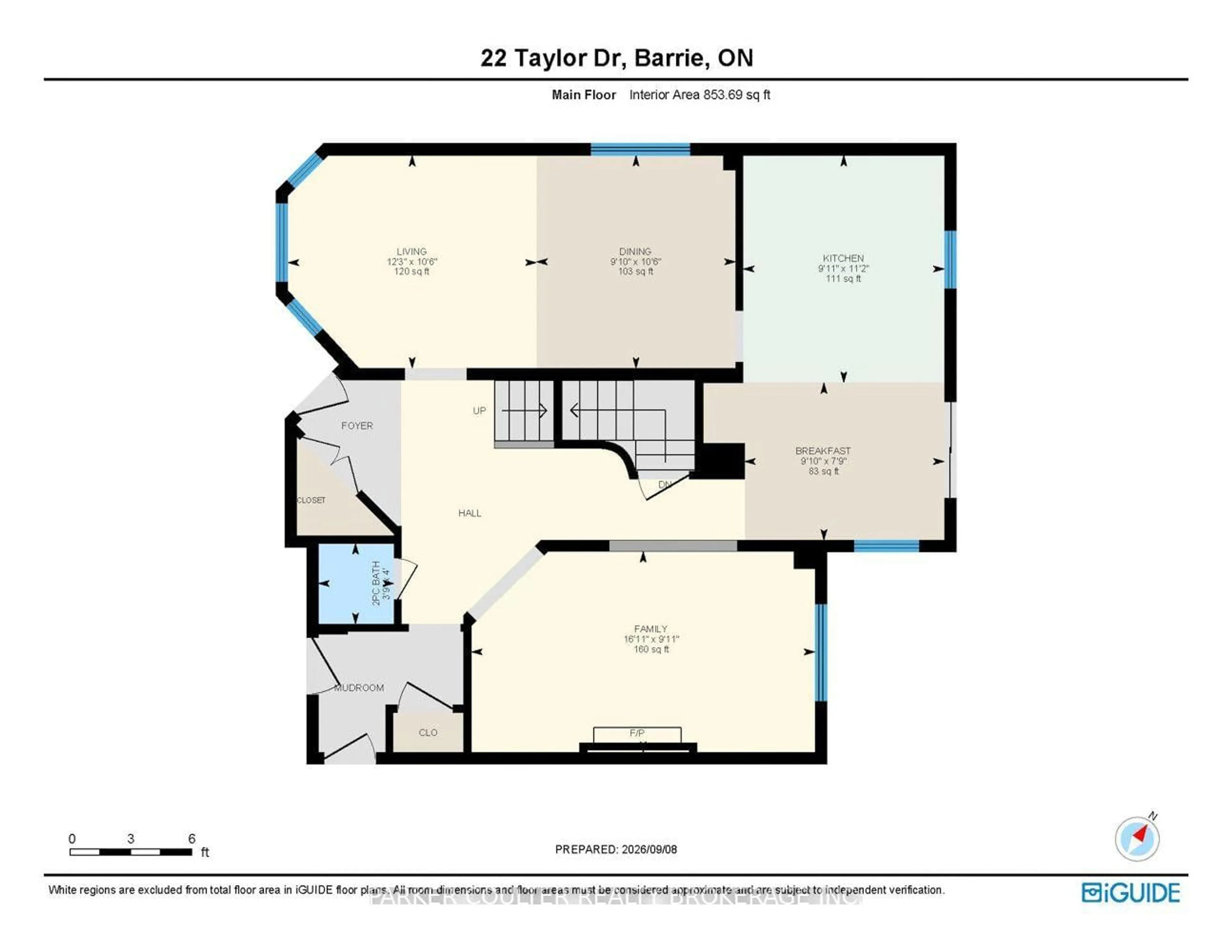 Floor plan for 22 Taylor Dr, Barrie Ontario L4N 8K6