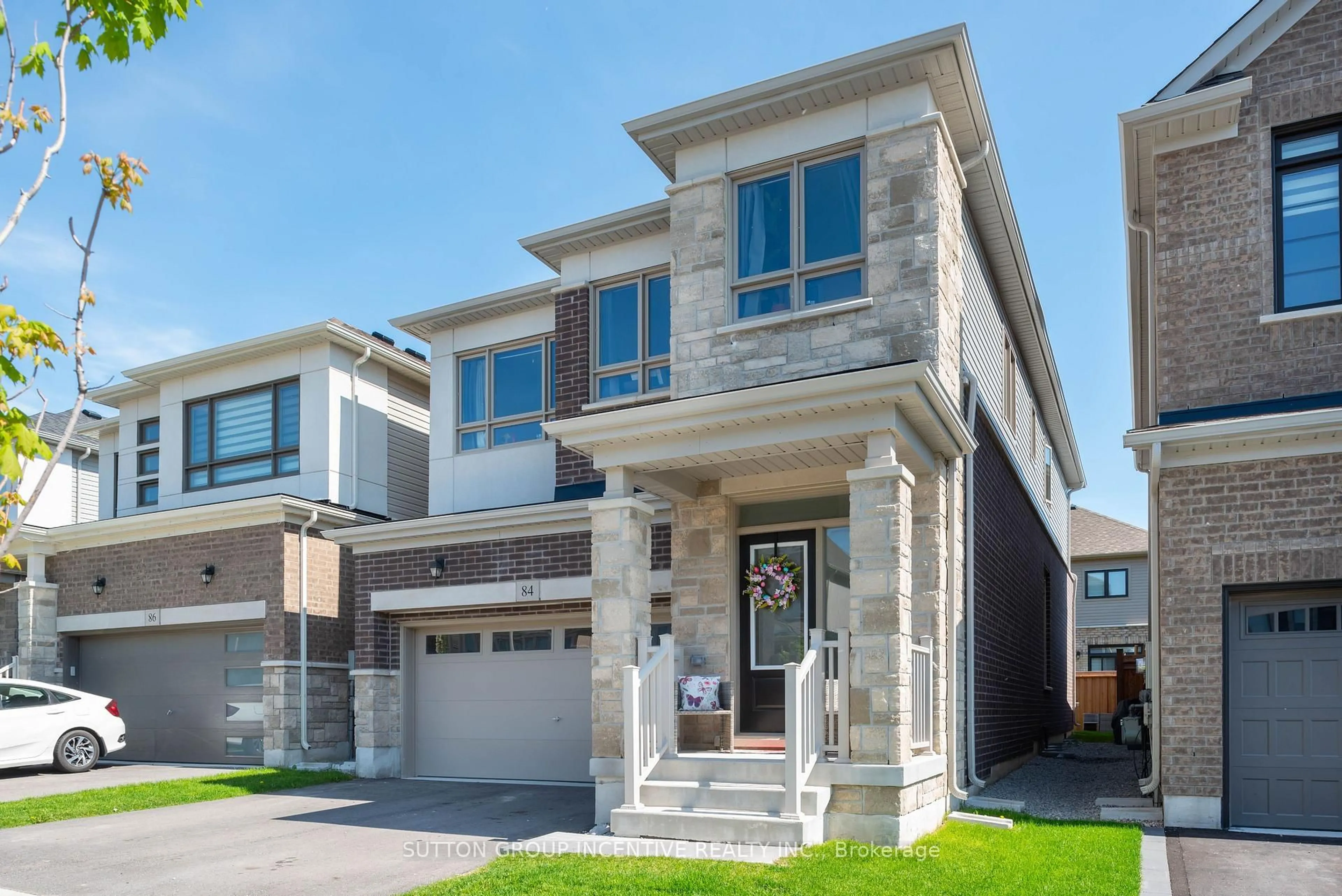 Home with brick exterior material, street for 84 Shepherd Dr, Barrie Ontario L9J 0P5