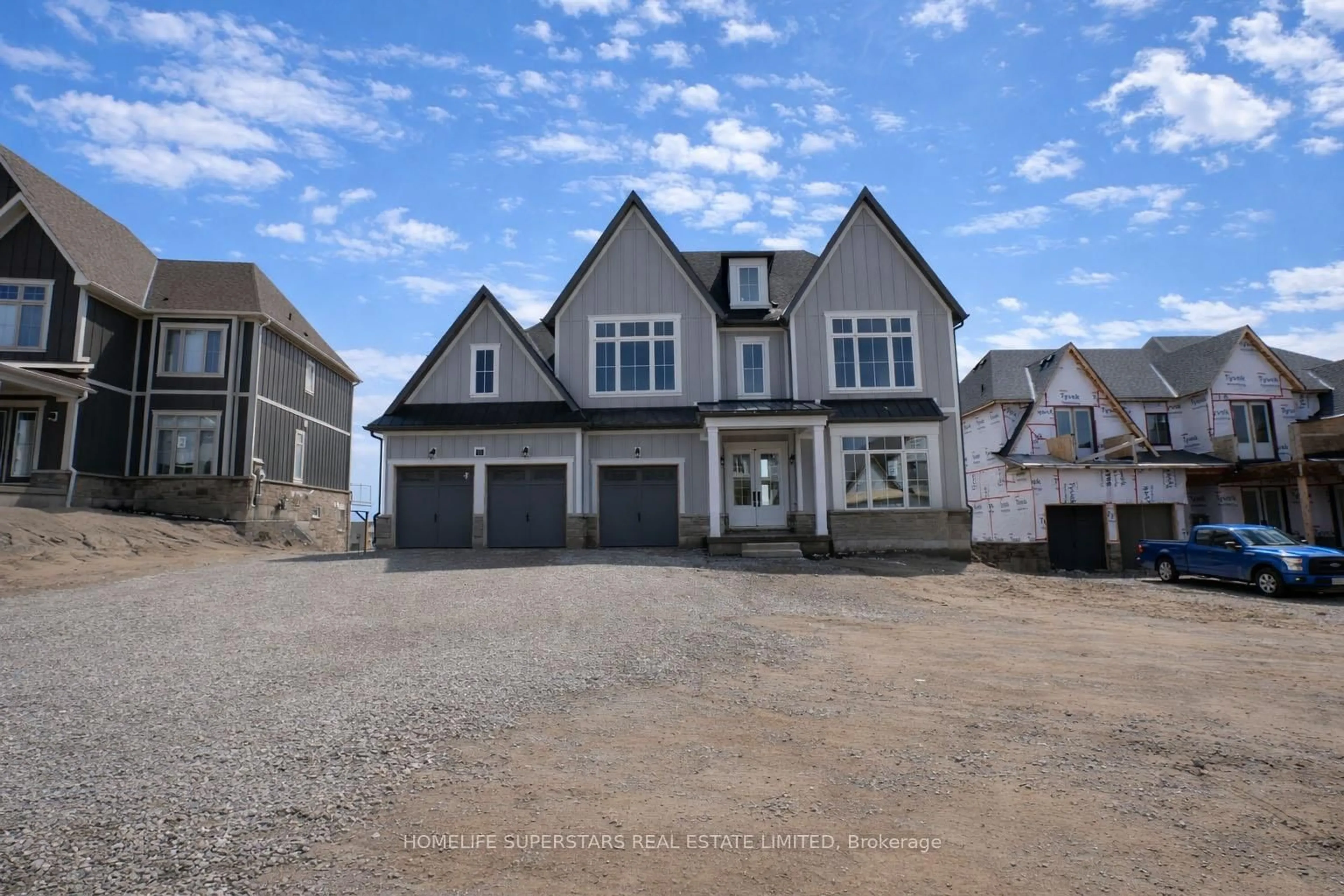 Home with vinyl exterior material, street for 13 Barnes Dr, Oro-Medonte Ontario L0L 2L0