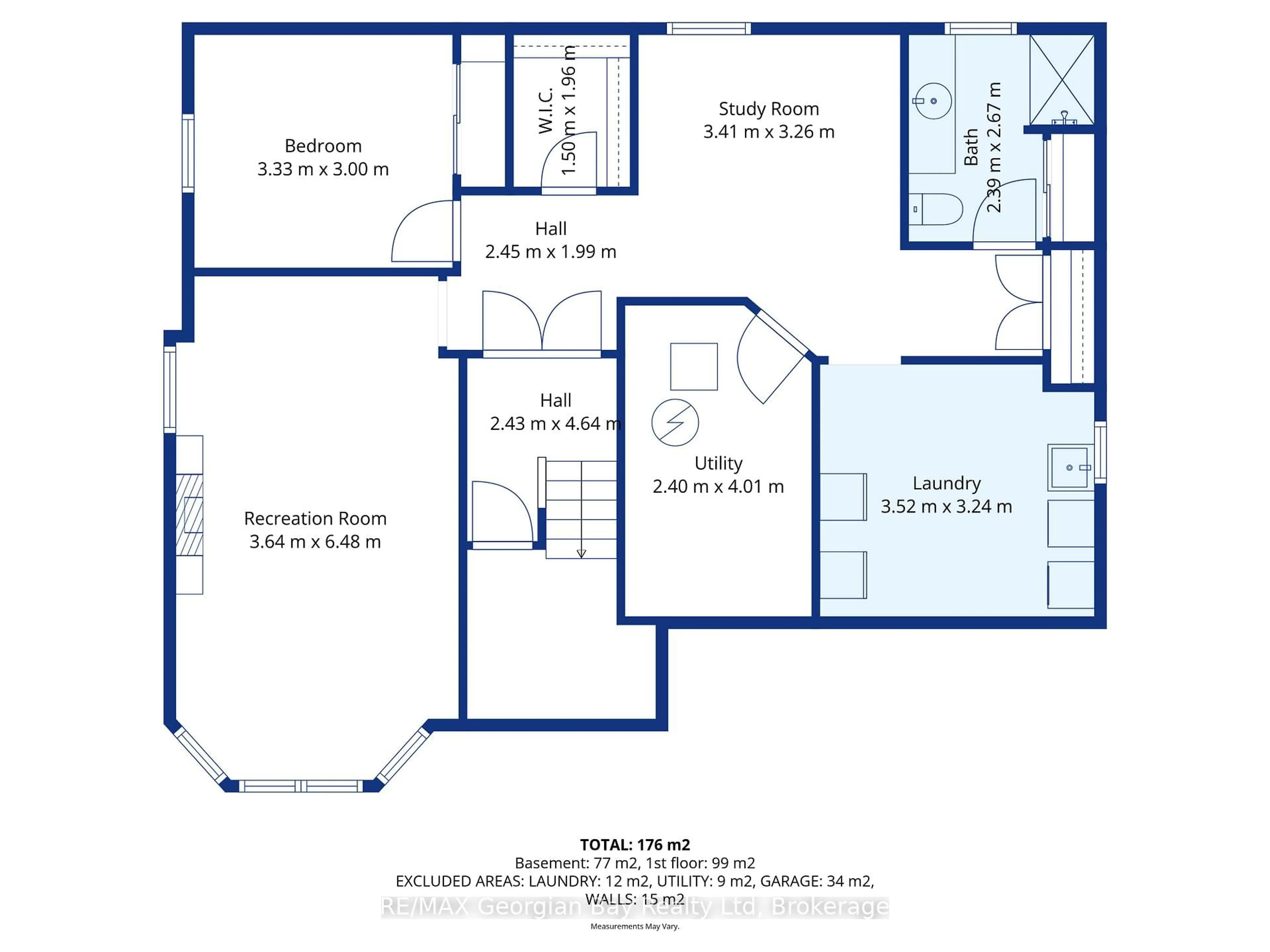 Floor plan for 495 Shewfelt Cres, Midland Ontario L4R 5N8