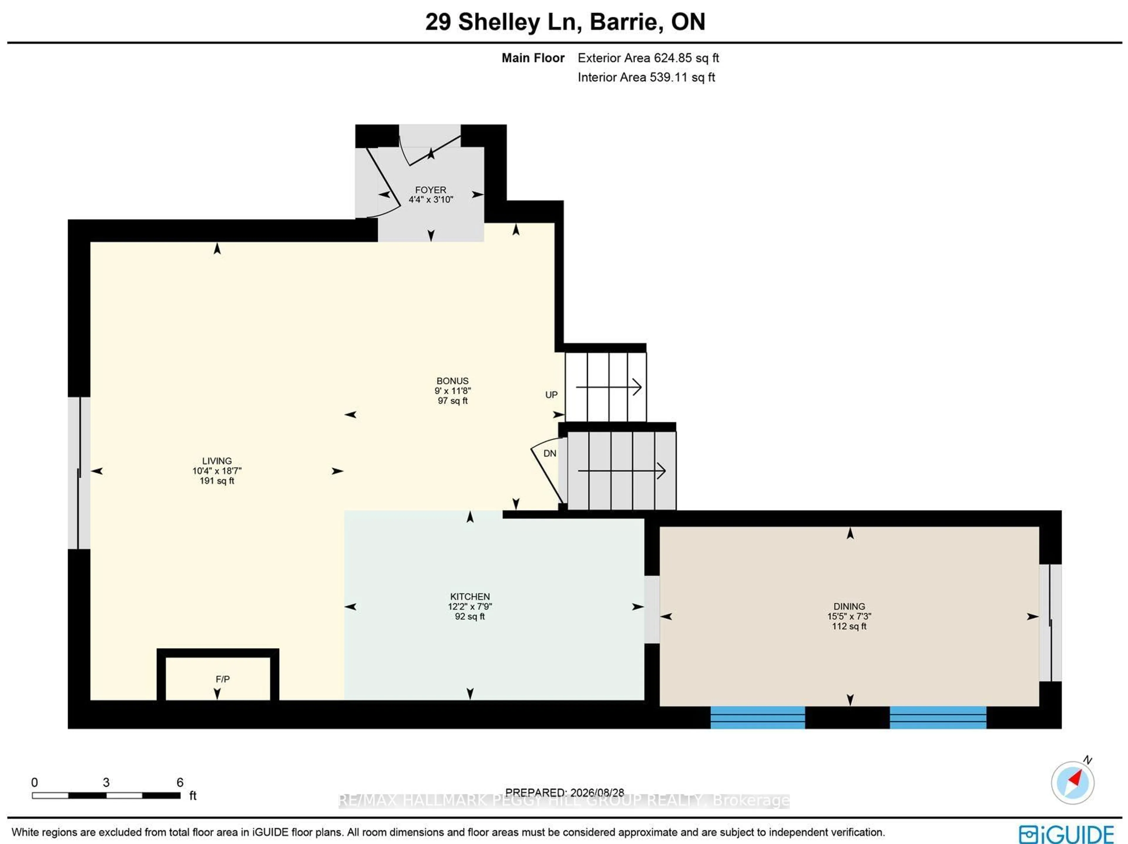 Floor plan for 29 Shelley Lane, Barrie Ontario L4N 4W4
