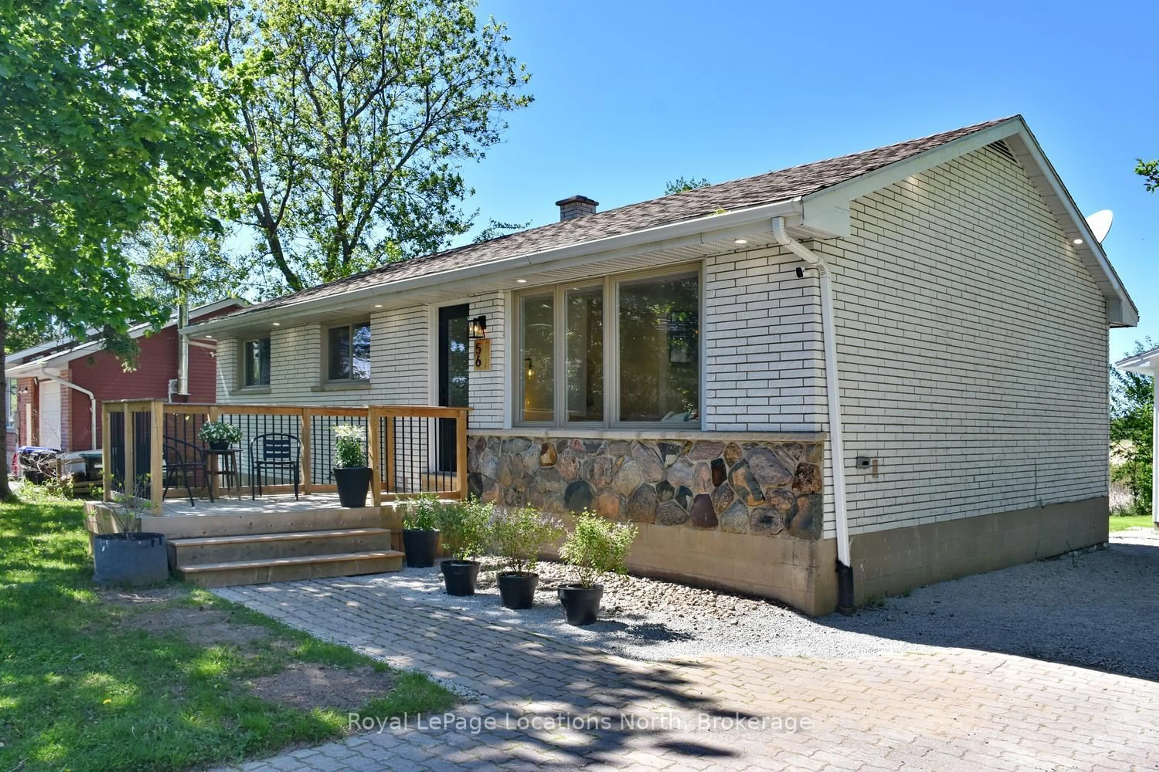 Home with brick exterior material, street for 56 BATTEAUX Rd, Clearview Ontario L9Y 3Z1