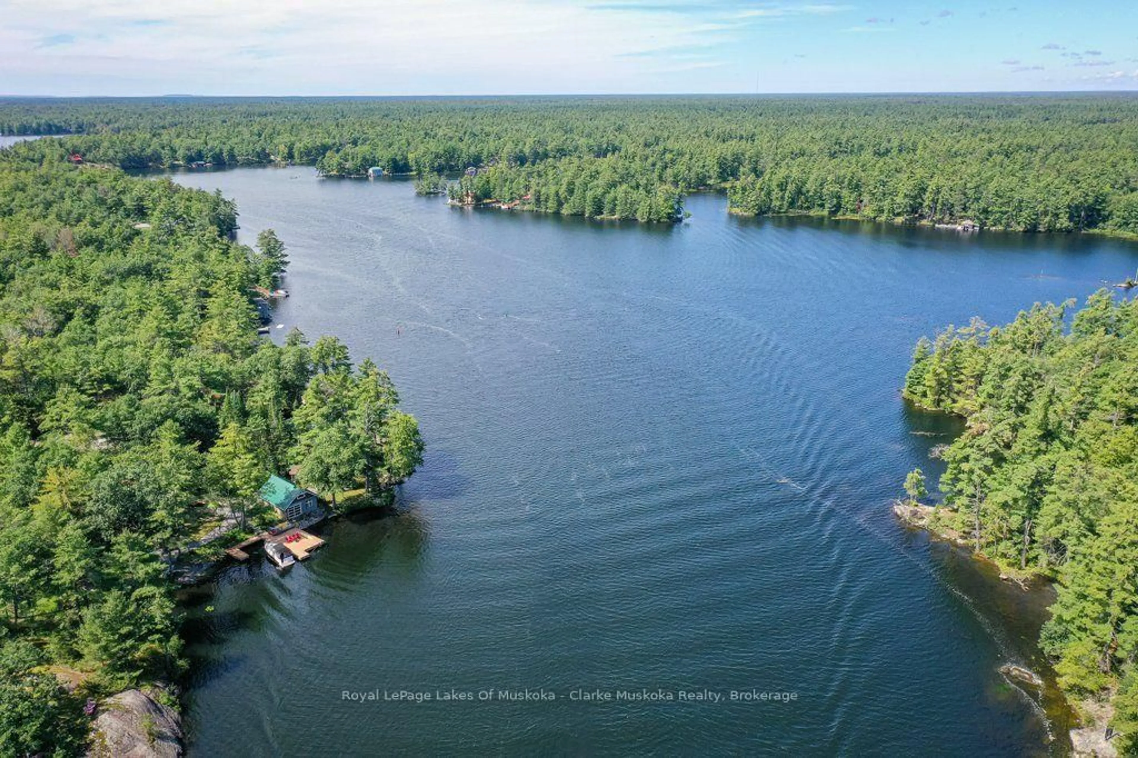 A pic from outside/outdoor area/front of a property/back of a property/a pic from drone, water/lake/river/ocean view for 4376 Marr Lane, Severn Ontario P0C 1M0