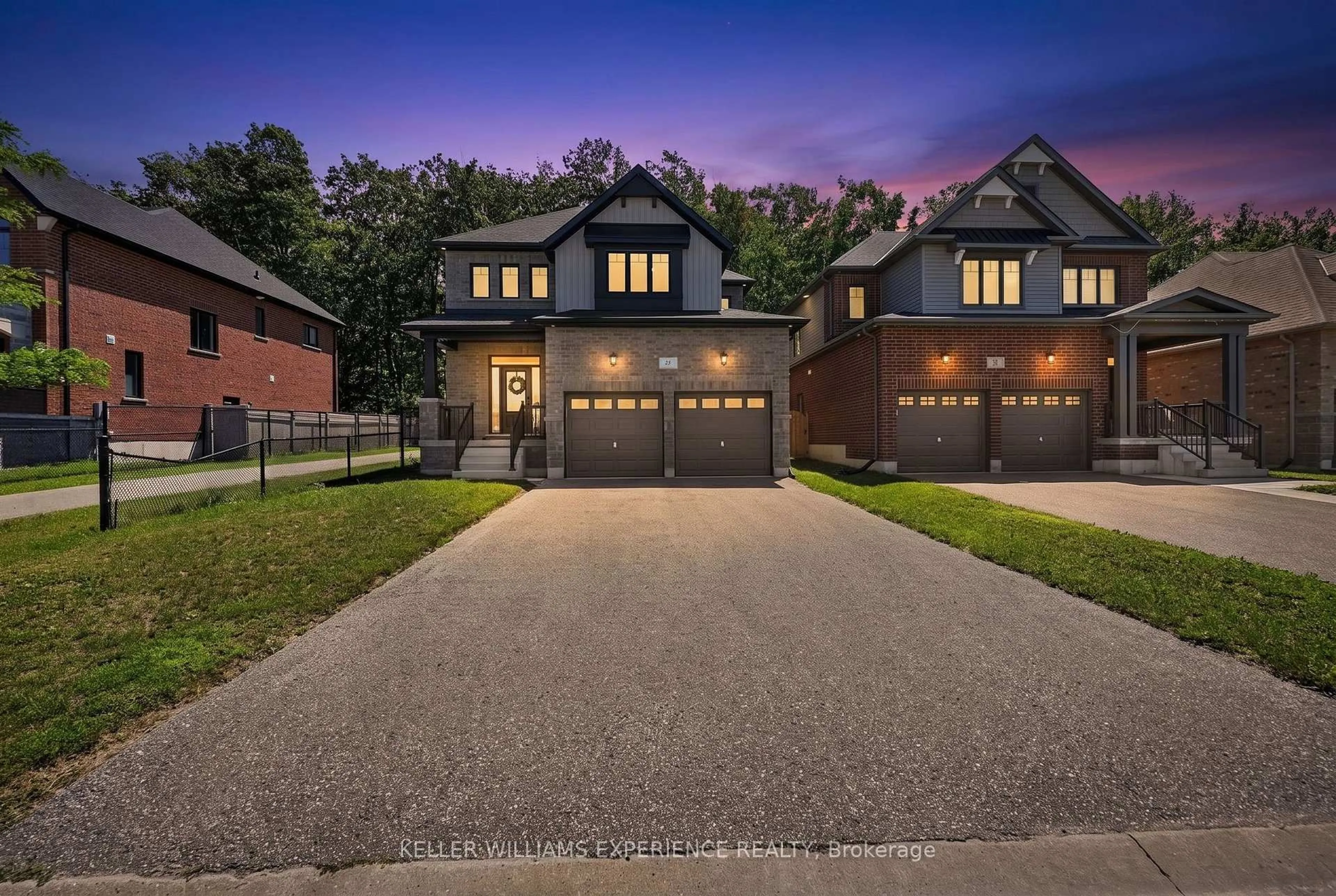 Home with brick exterior material, street for 25 Atlantis Dr, Orillia Ontario L3V 8L4