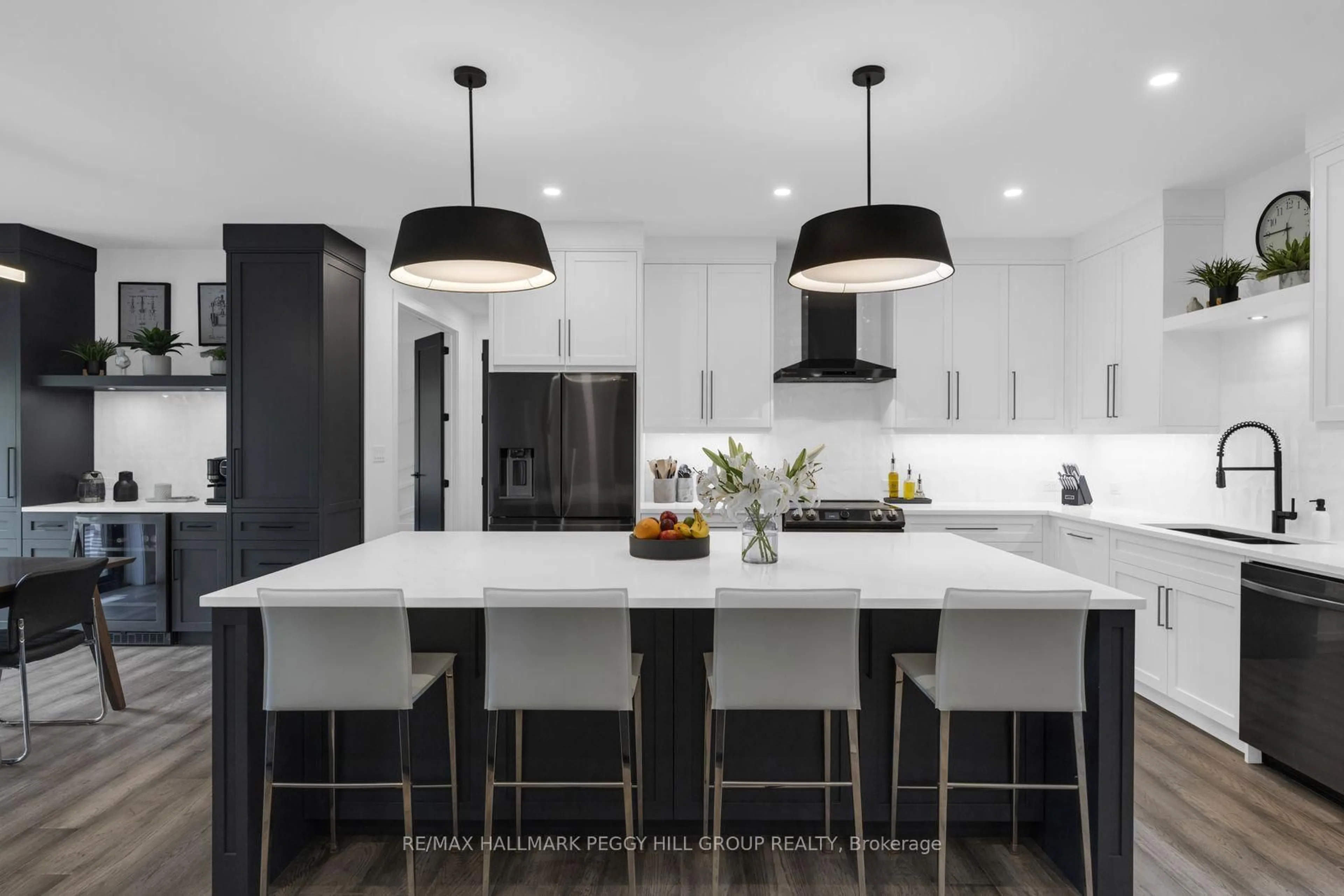 Contemporary kitchen, ceramic/tile floor for 1016 Lakeshore Rd, Oro-Medonte Ontario L0L 1T0