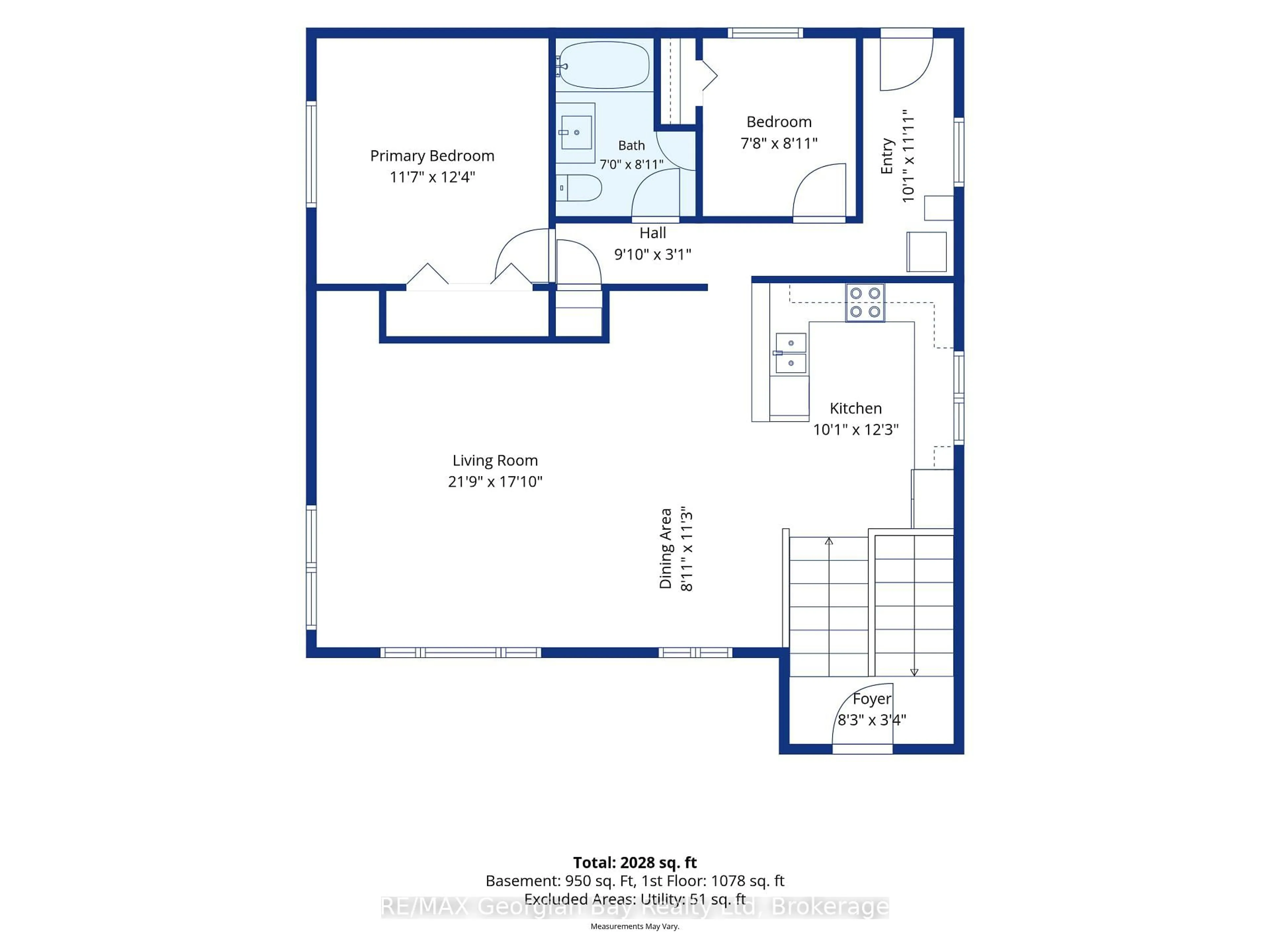 Floor plan for 898 Yonge St, Midland Ontario L4R 2E7