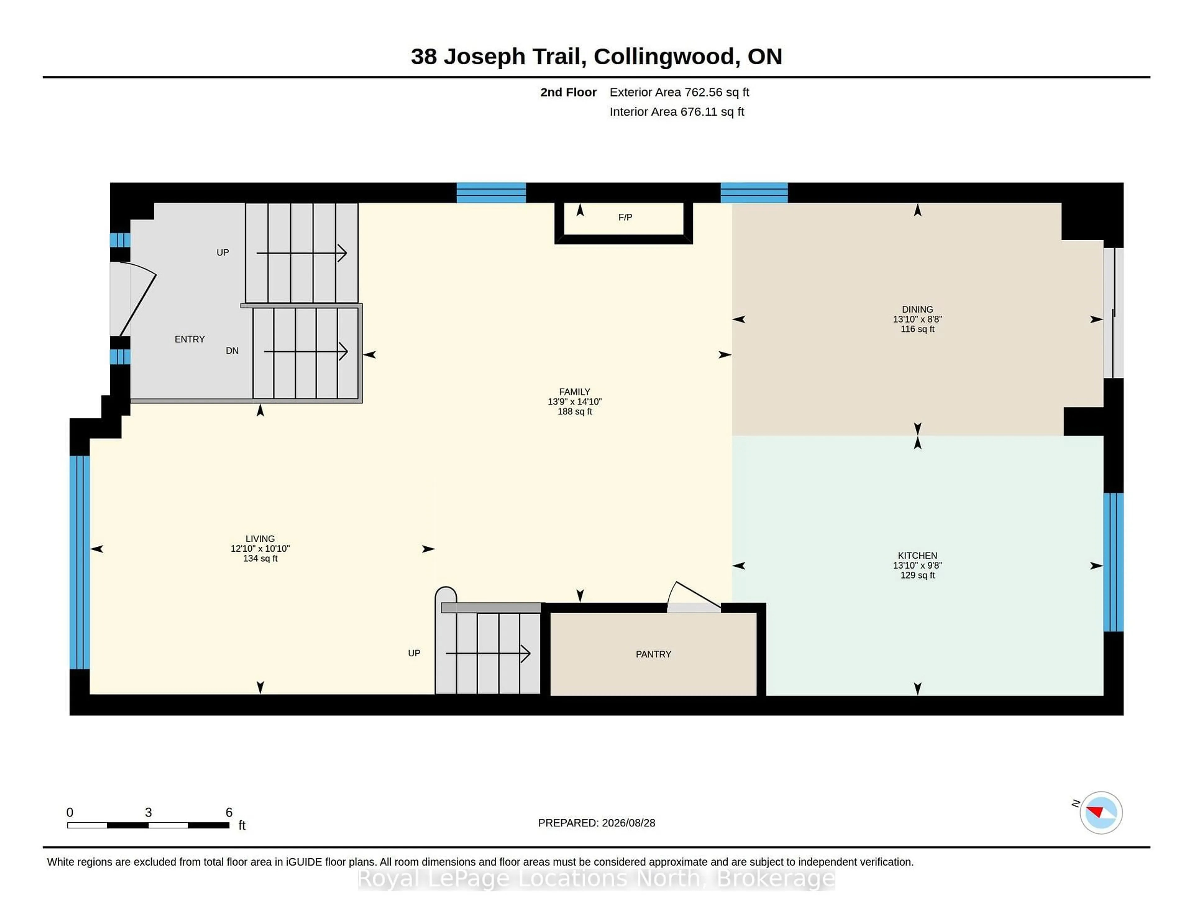 Floor plan for 38 Joseph Tr, Collingwood Ontario L9Y 0J3