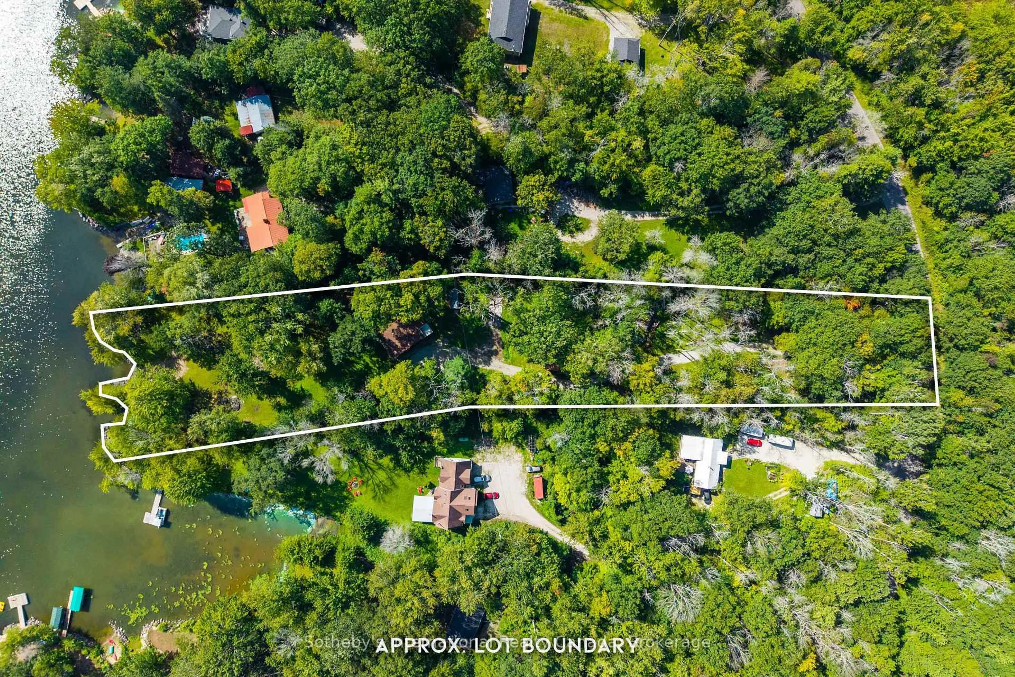 A pic from outside/outdoor area/front of a property/back of a property/a pic from drone, unknown for 3583/87 Southwood Beach Blvd, Ramara Ontario L0K 2B0