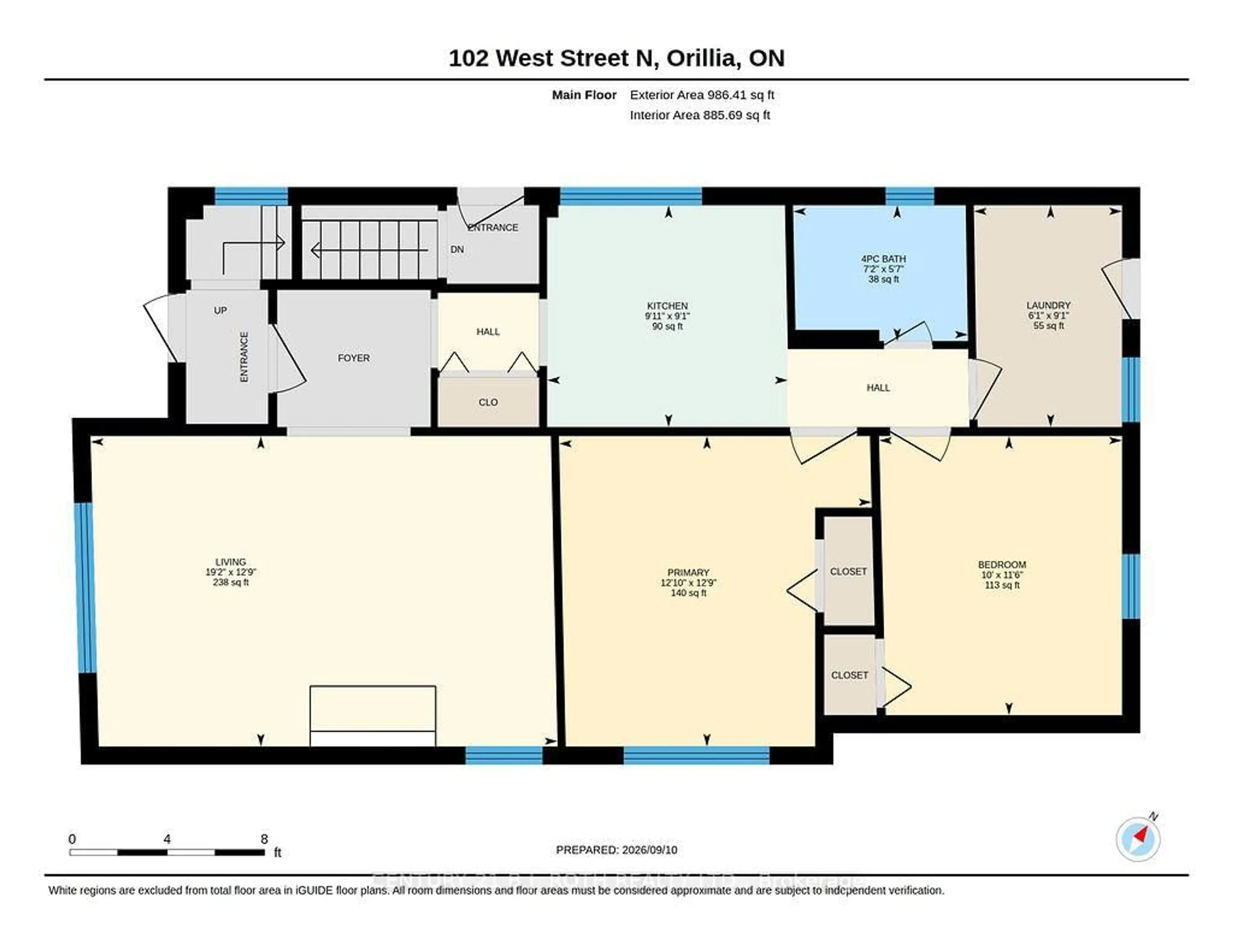 Floor plan for 102 West St, Orillia Ontario L3V 5C3