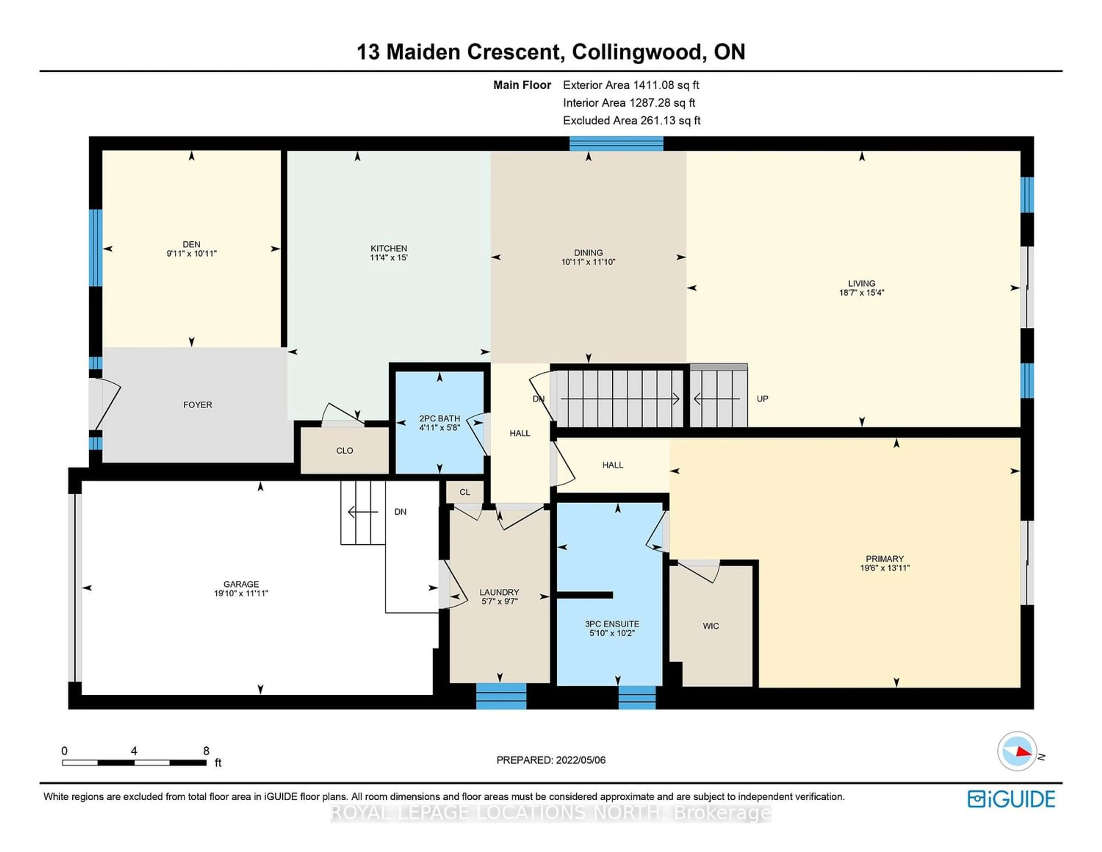 Floor plan for 13 Maidens Cres, Collingwood Ontario L9Y 3B7