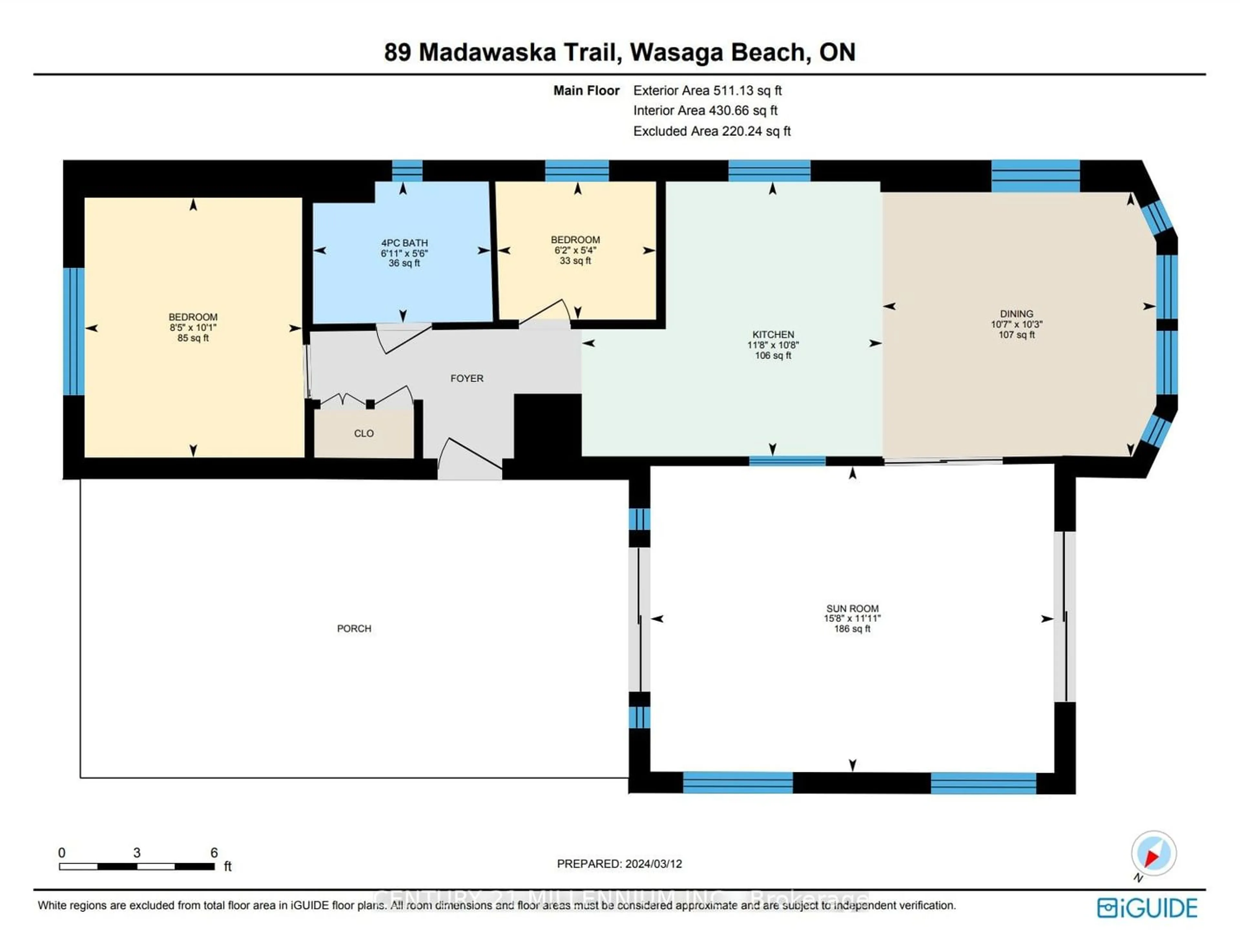 Floor plan for 89 Madawaska Tr, Wasaga Beach Ontario L9Z 1X7