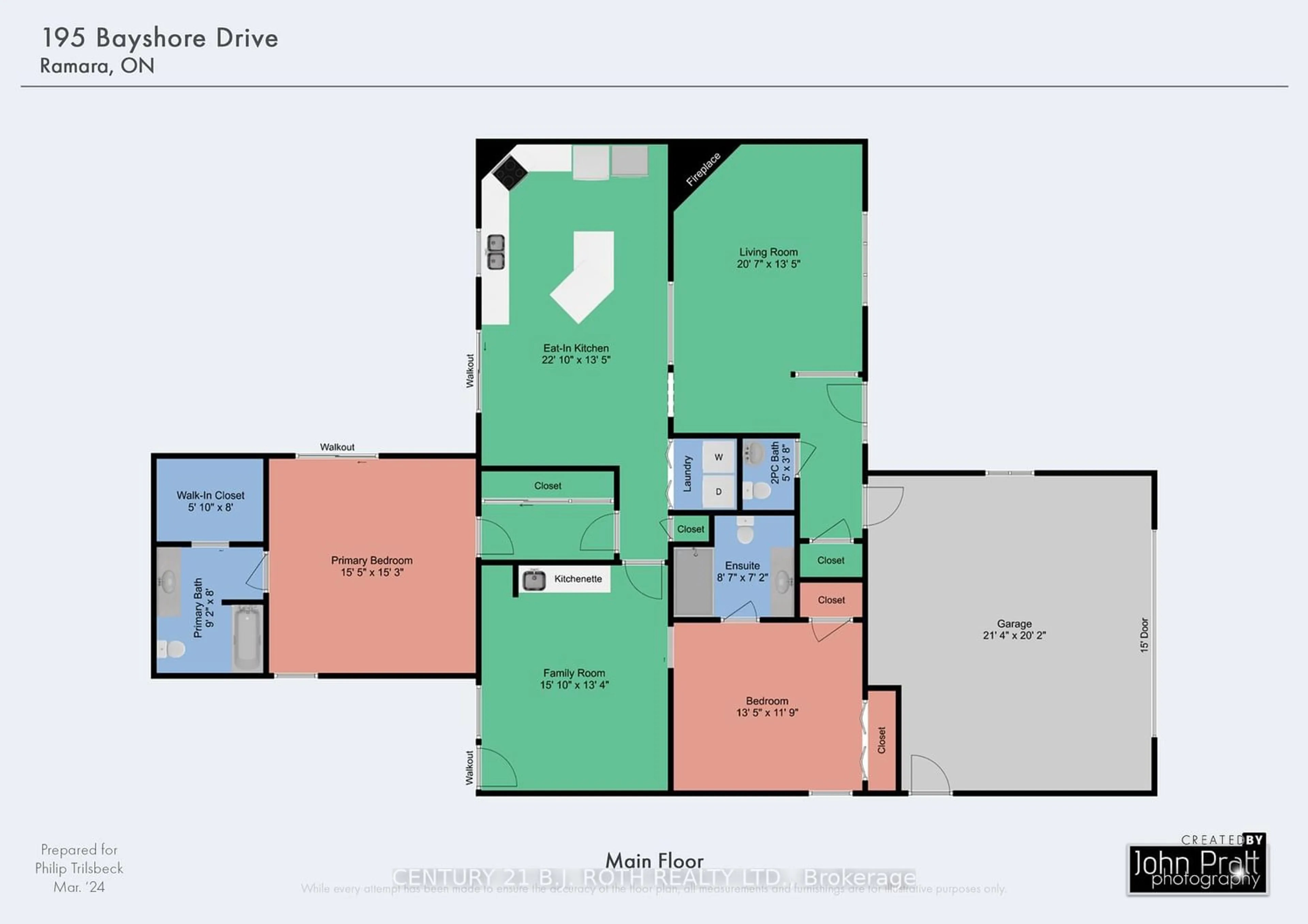 Floor plan for 195 Bayshore Dr, Ramara Ontario L0K 1B0