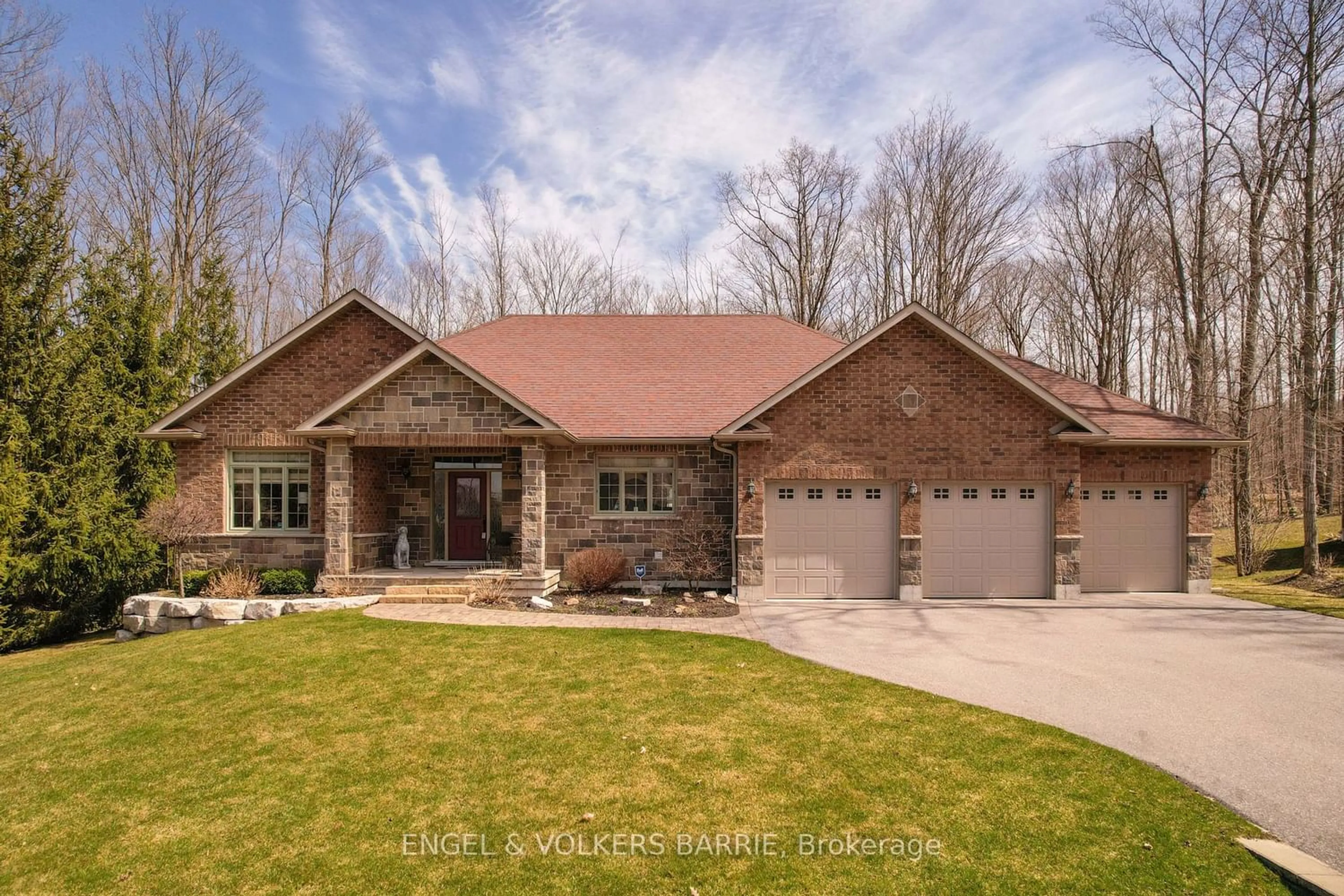 Home with brick exterior material for 64 Heron Blvd, Springwater Ontario L0L 1Y3