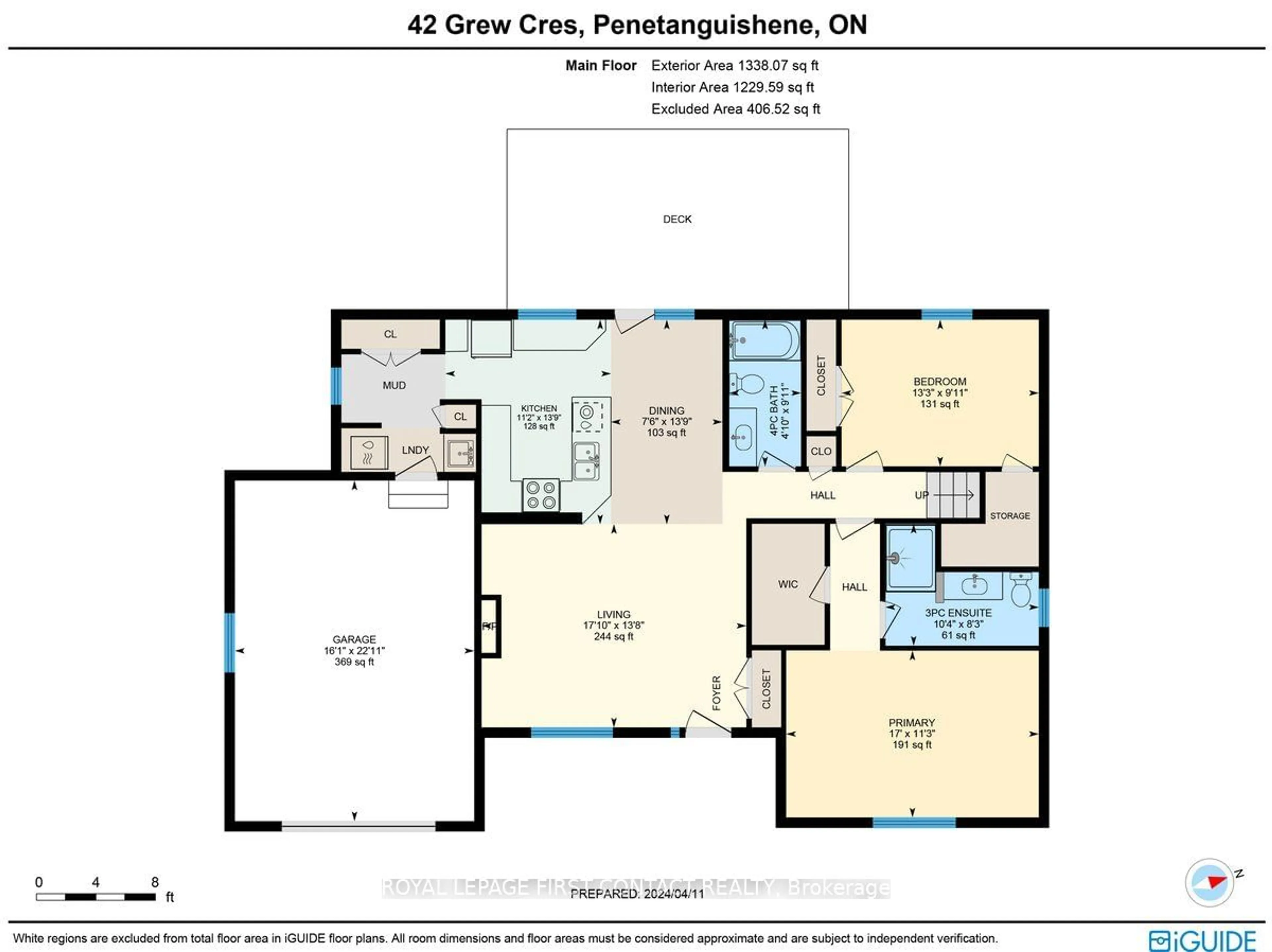 Floor plan for 42 Grew Cres, Penetanguishene Ontario L9M 0A7