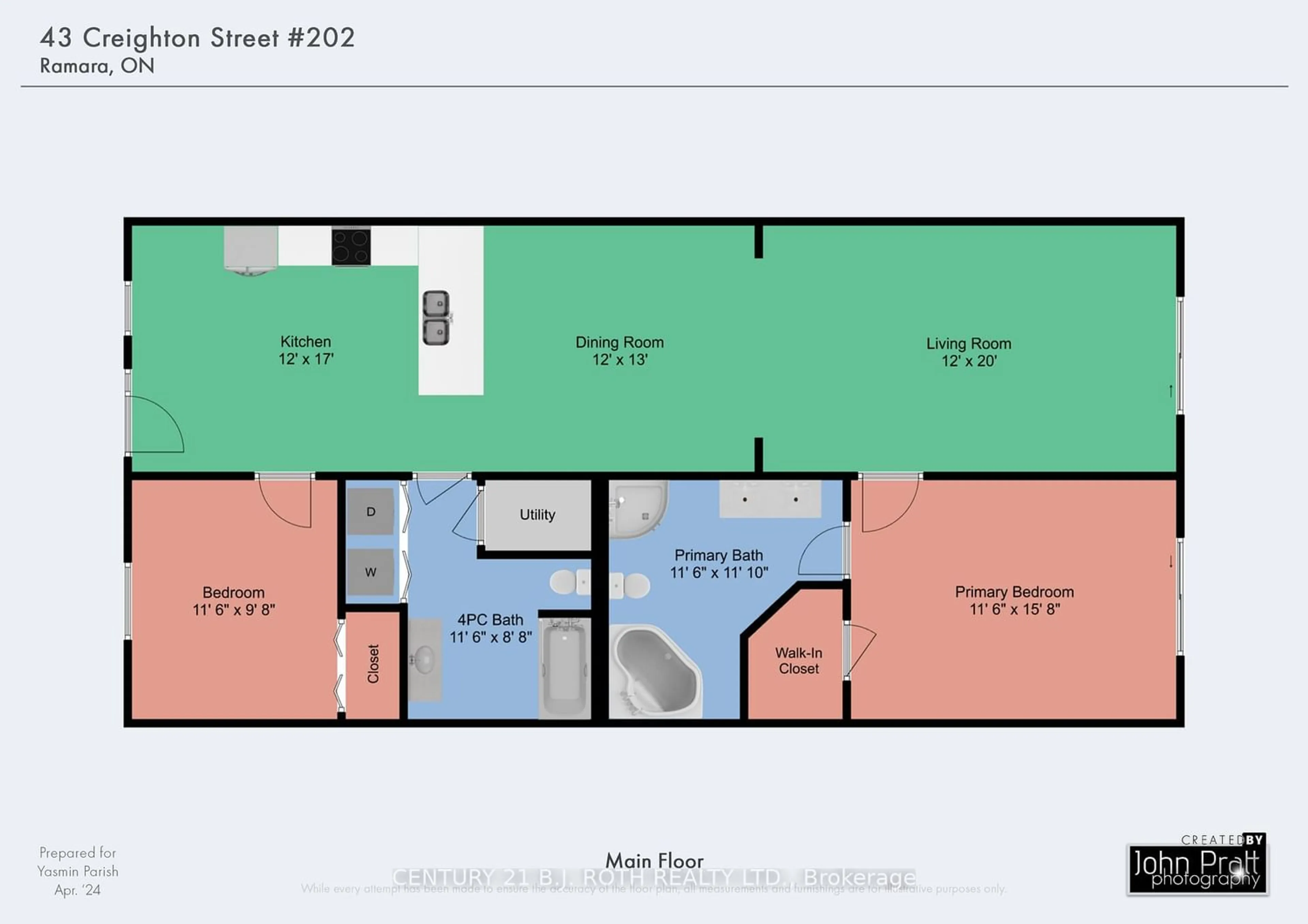 Floor plan for 43 Creighton St #202, Ramara Ontario L3V 1B1