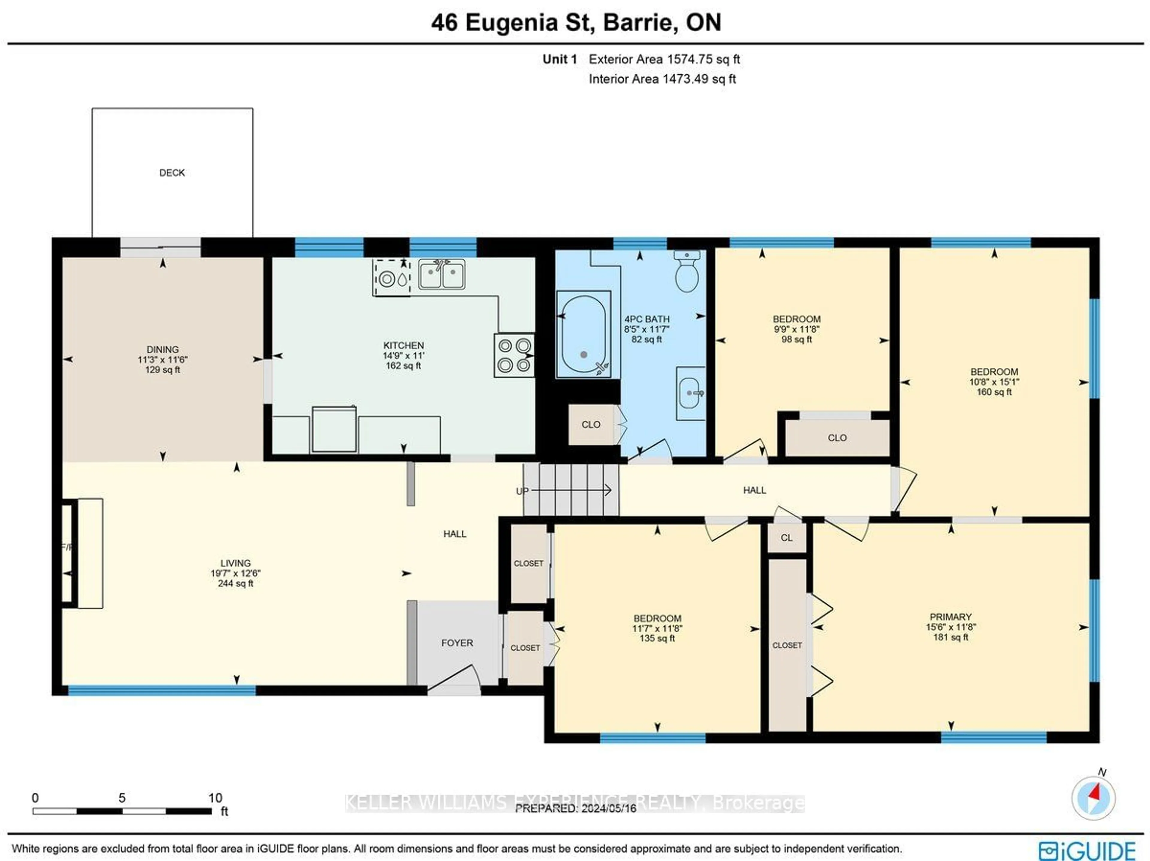 Floor plan for 46 Eugenia St, Barrie Ontario L4M 1P8
