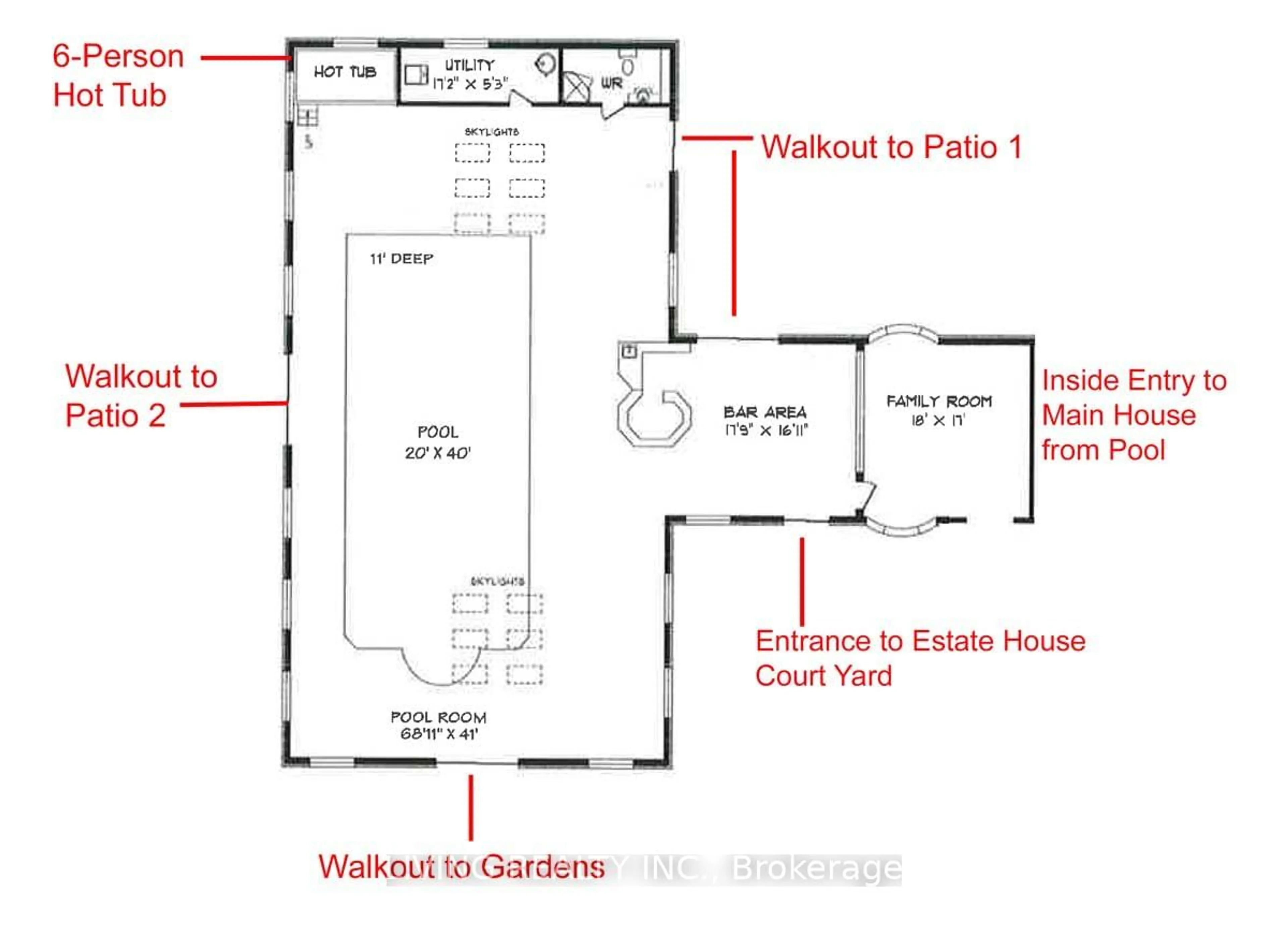 Floor plan for 4321** Highway 12, Ramara Ontario L3V 6J6