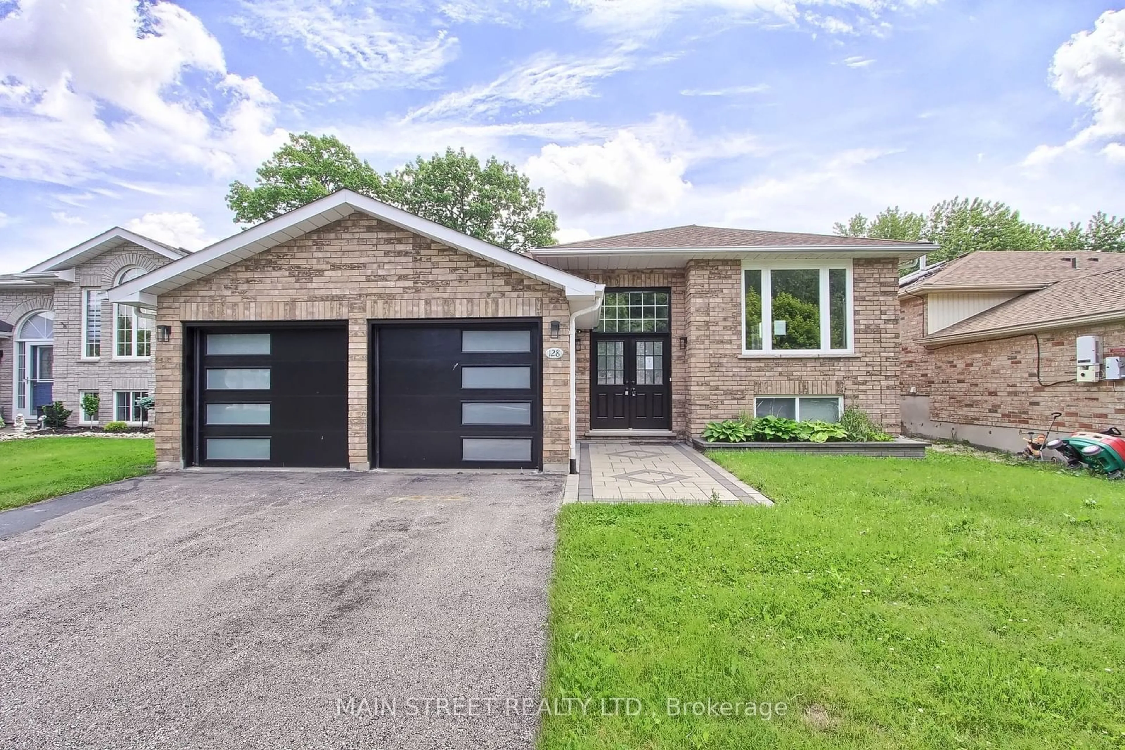 Home with brick exterior material for 128 Emms Dr, Barrie Ontario L4N 8H7