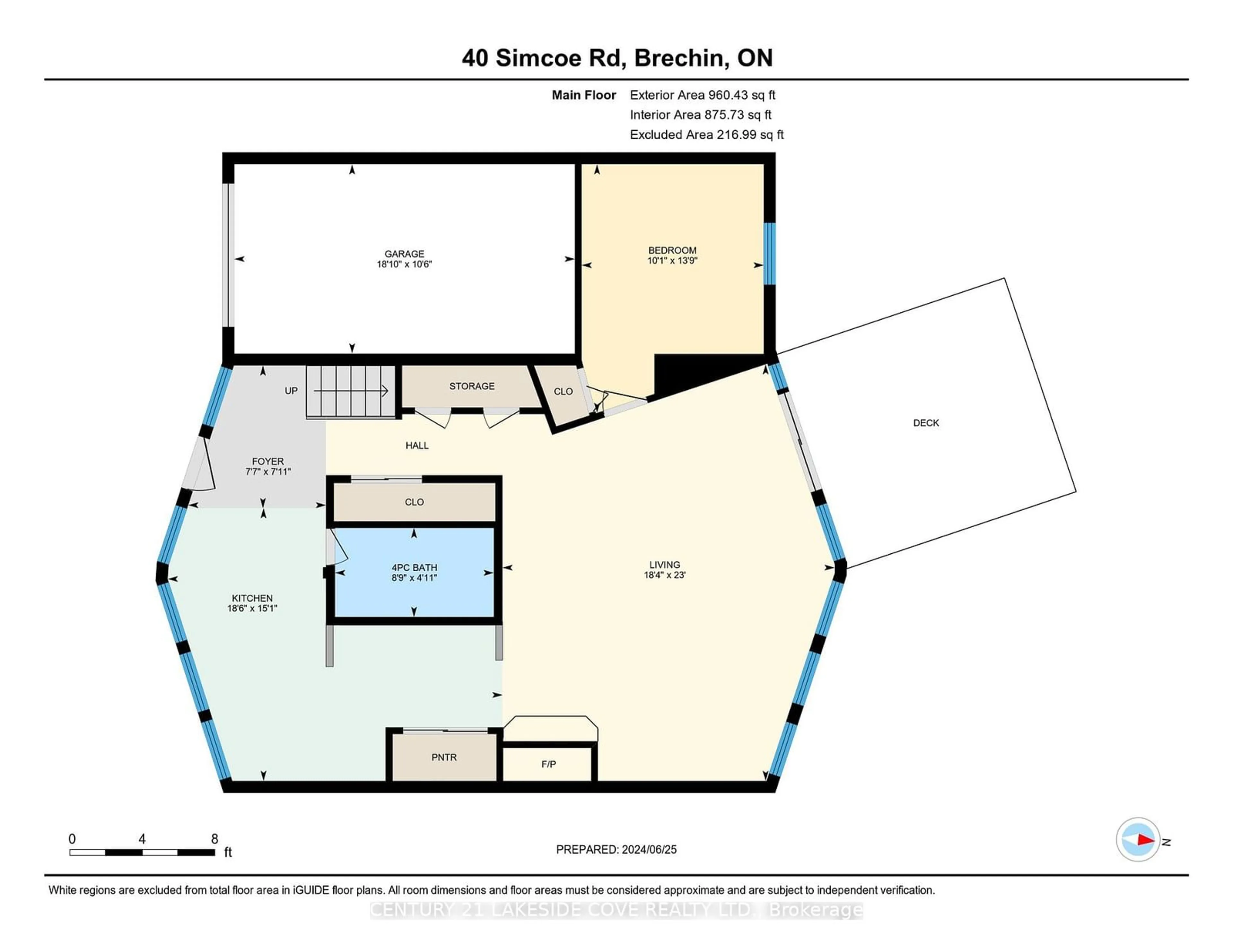 Floor plan for 40 Simcoe Rd, Ramara Ontario L0K 1B0