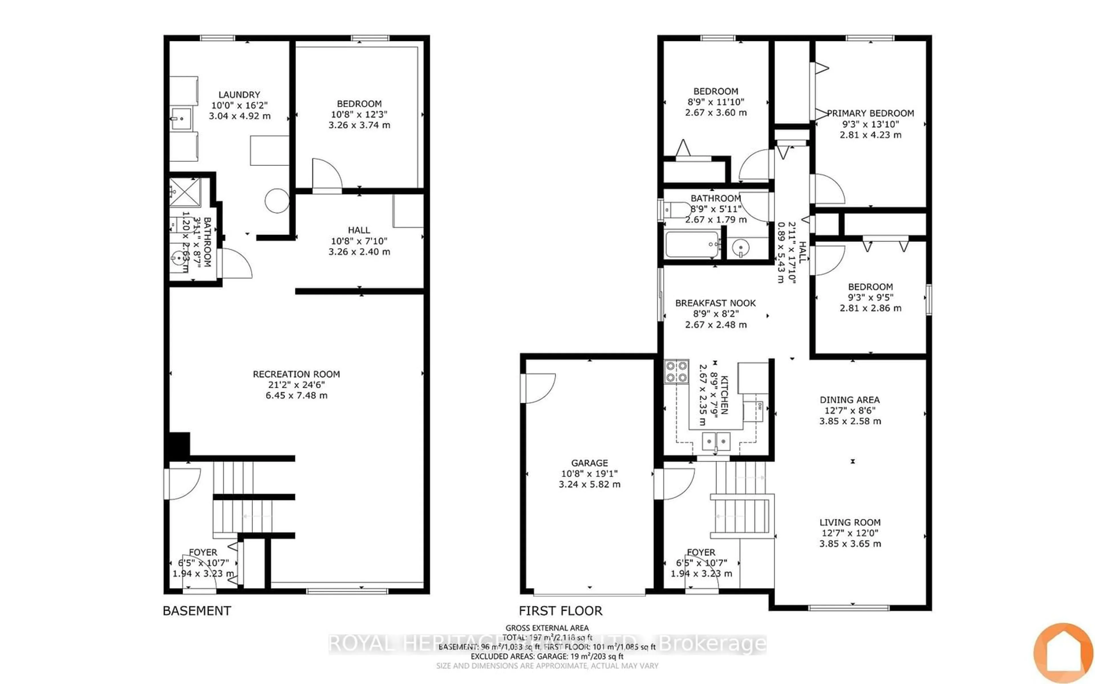 Floor plan for 10 Courtney Cres, Orillia Ontario L3V 2Y7