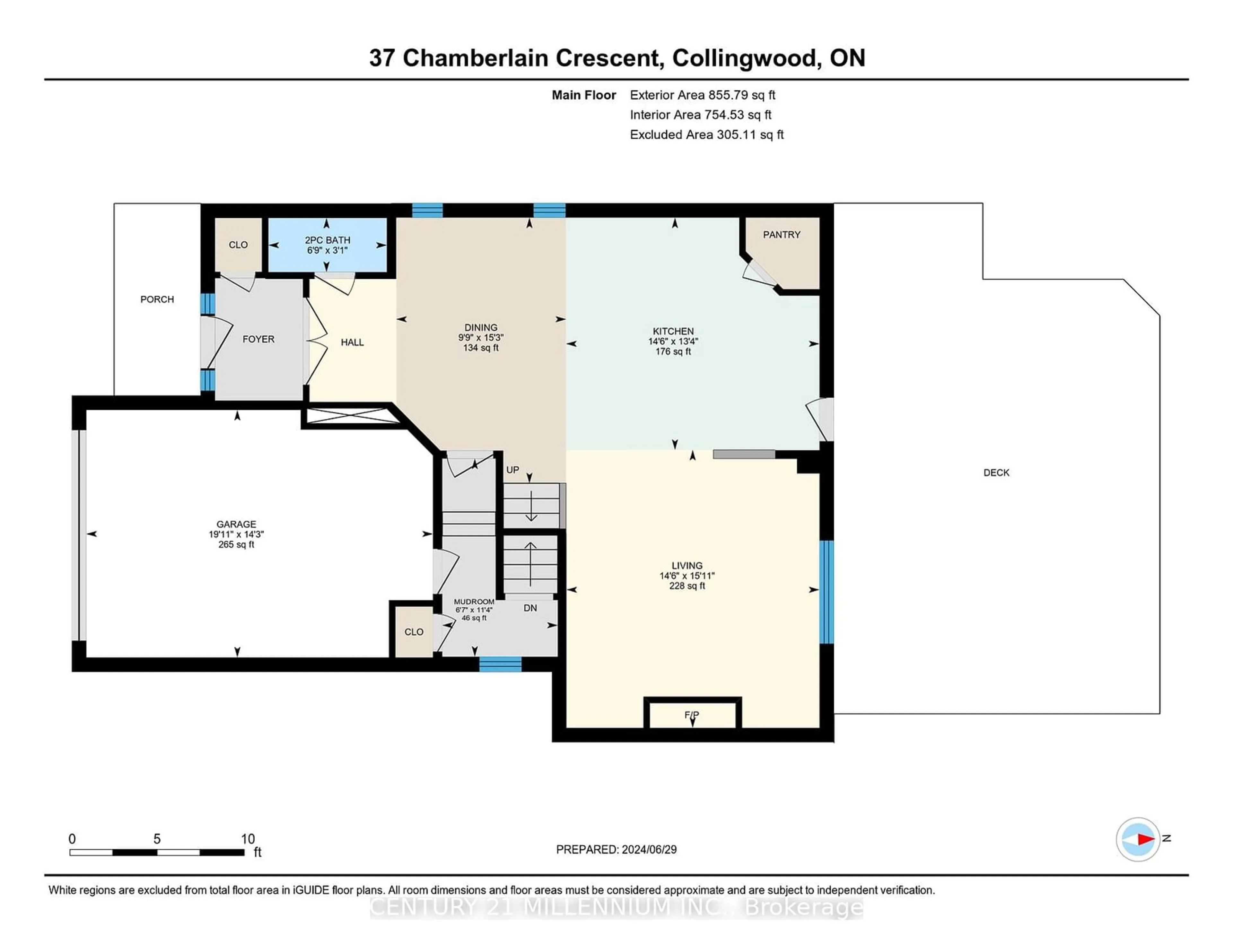 Floor plan for 37 Chamberlain Cres, Collingwood Ontario L9Y 0C9