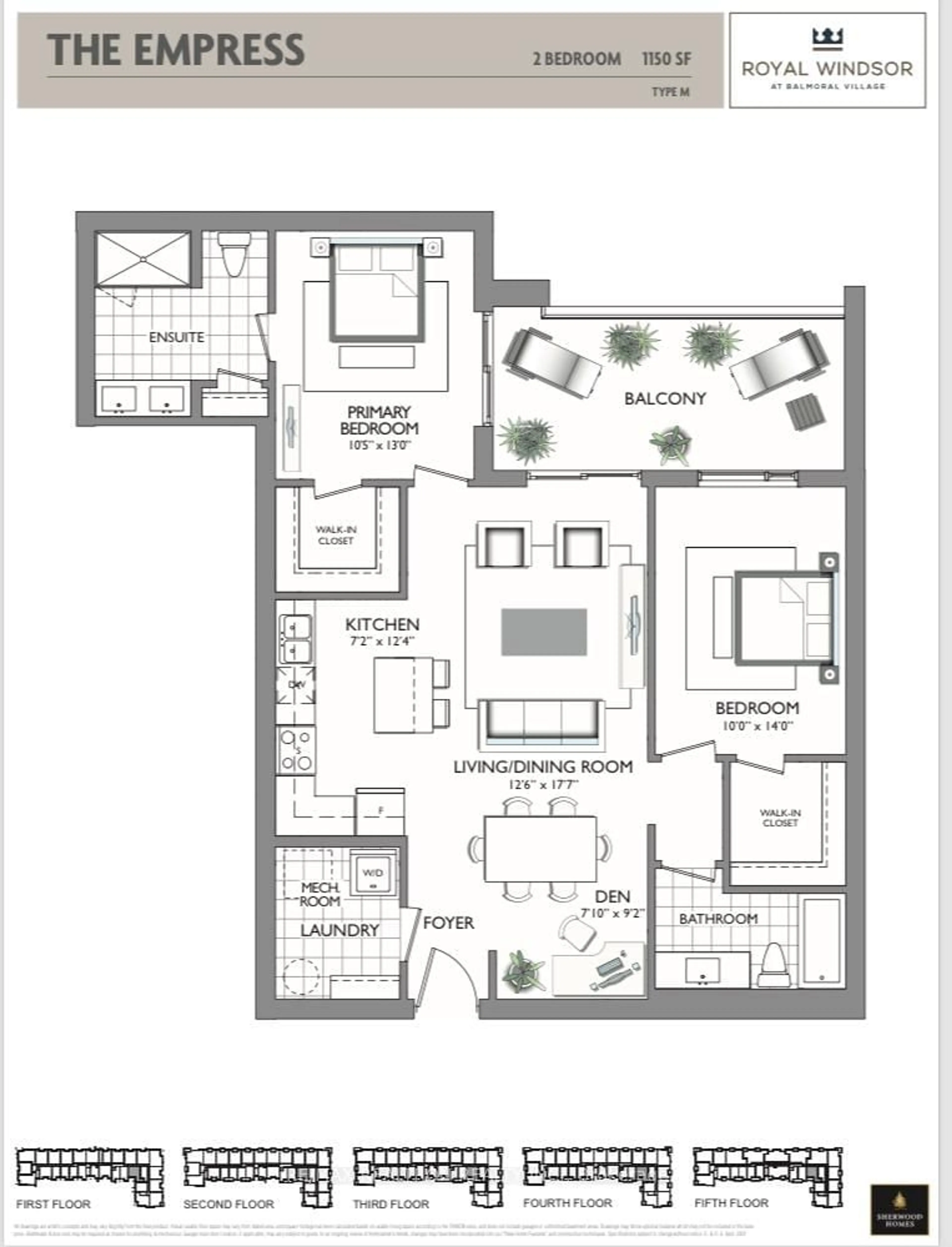 Floor plan for 4 Kimberly Lane #520, Collingwood Ontario L9Y 5T6