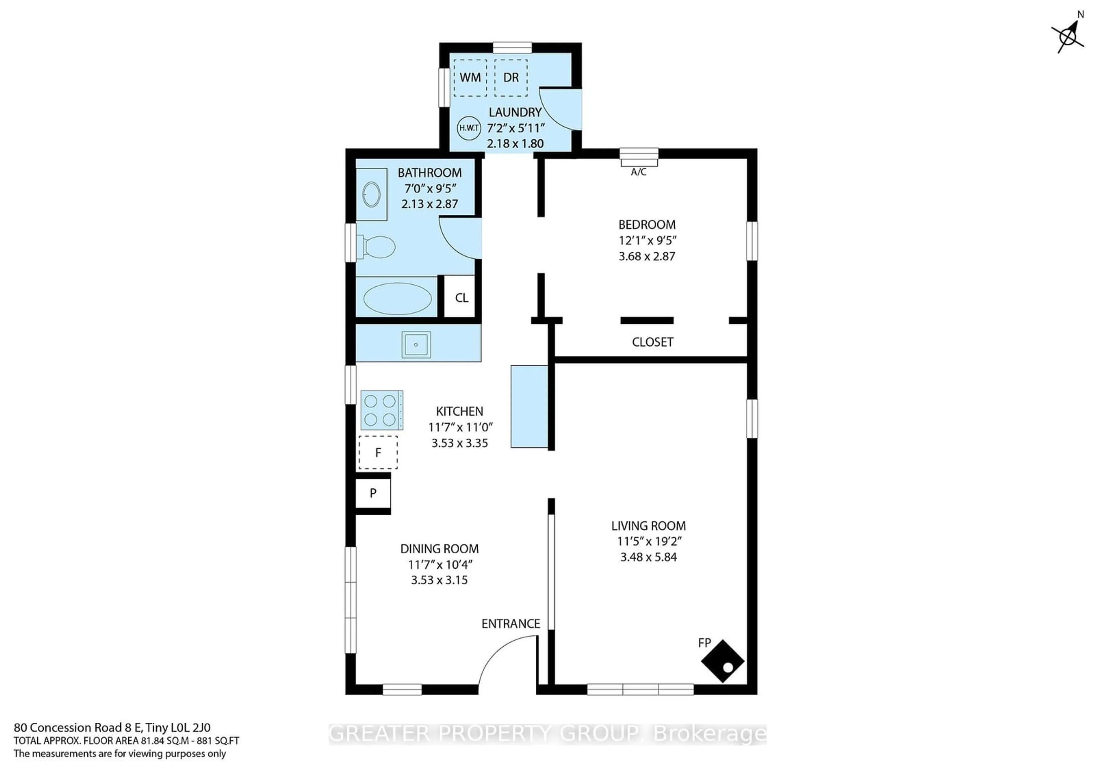 Floor plan for 80 Concession 8 Rd, Tiny Ontario L0L 2J0