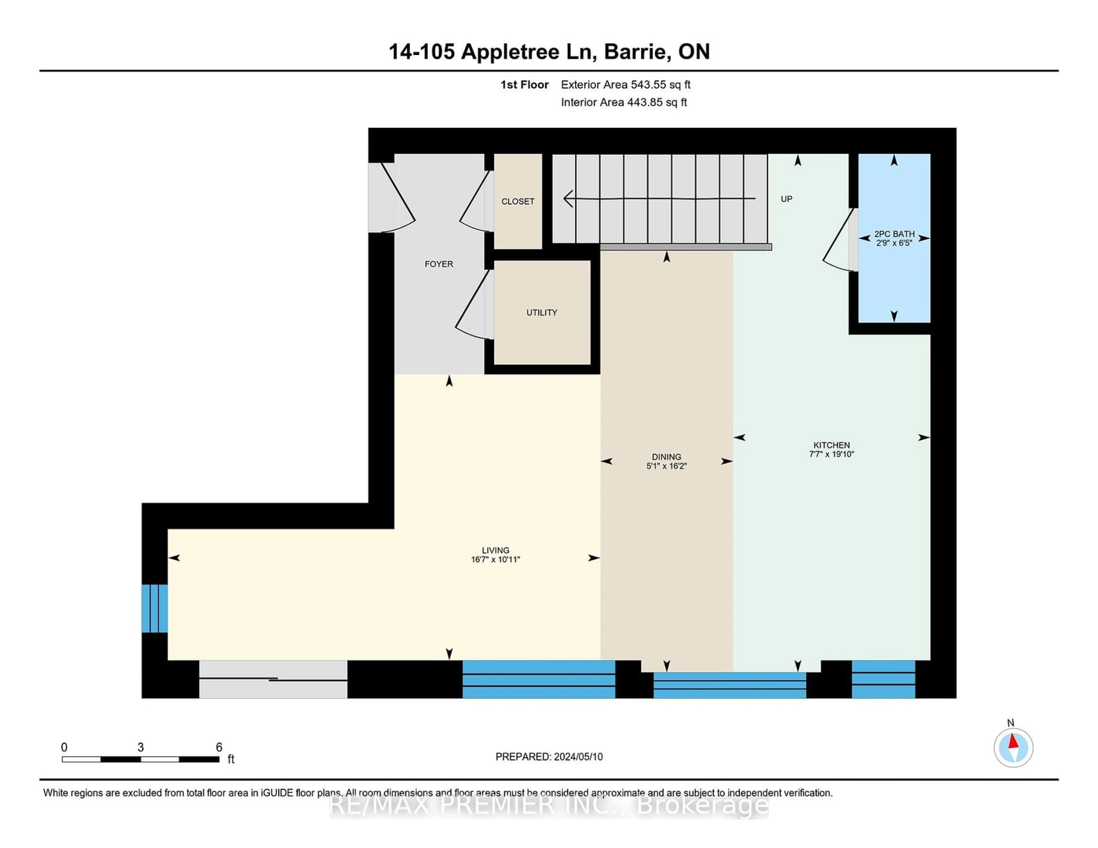 Floor plan for 105 Appletree Lane #14, Barrie Ontario L9J 0P1