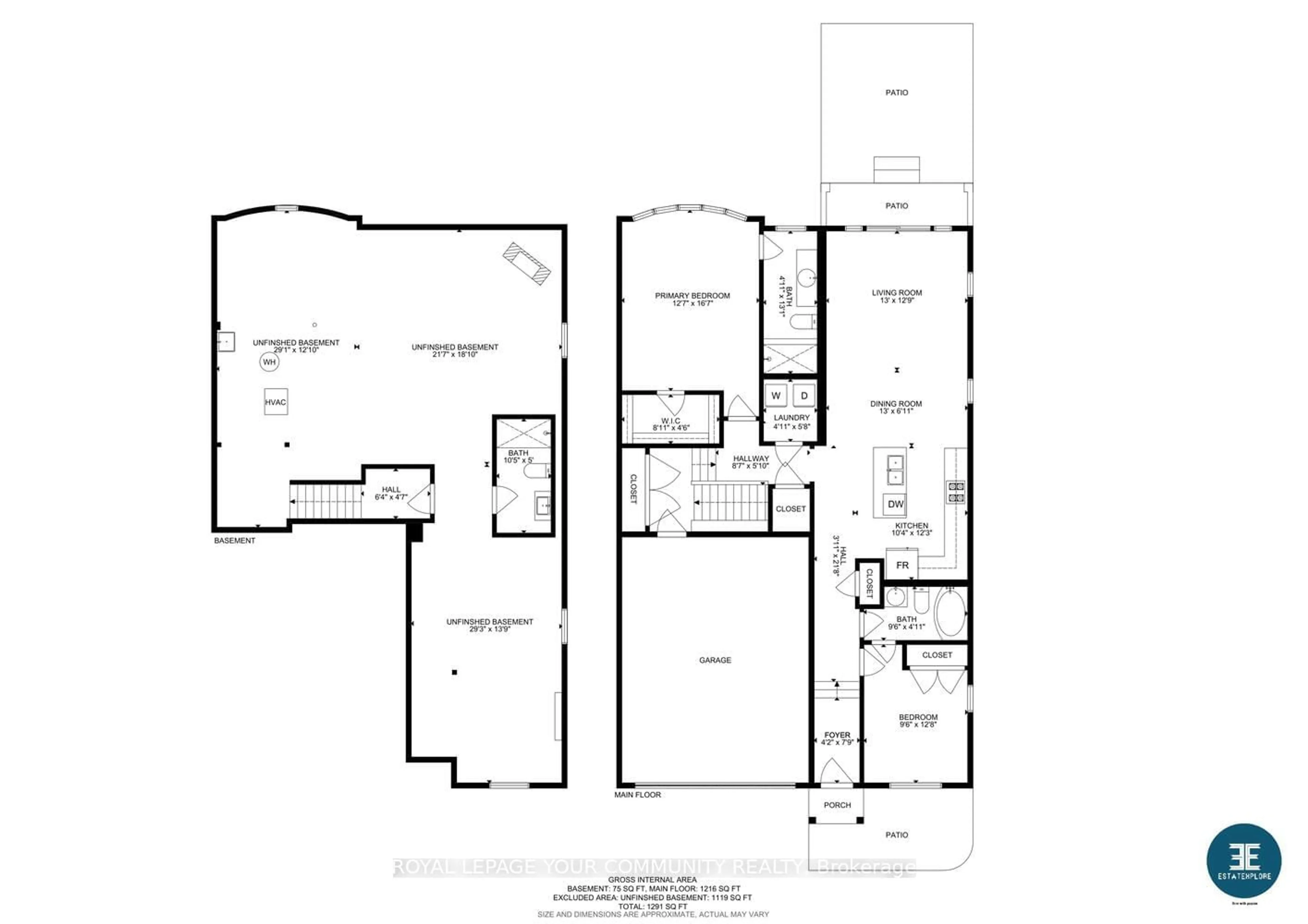 Floor plan for 518 Bayport Blvd, Midland Ontario L4R 0G4