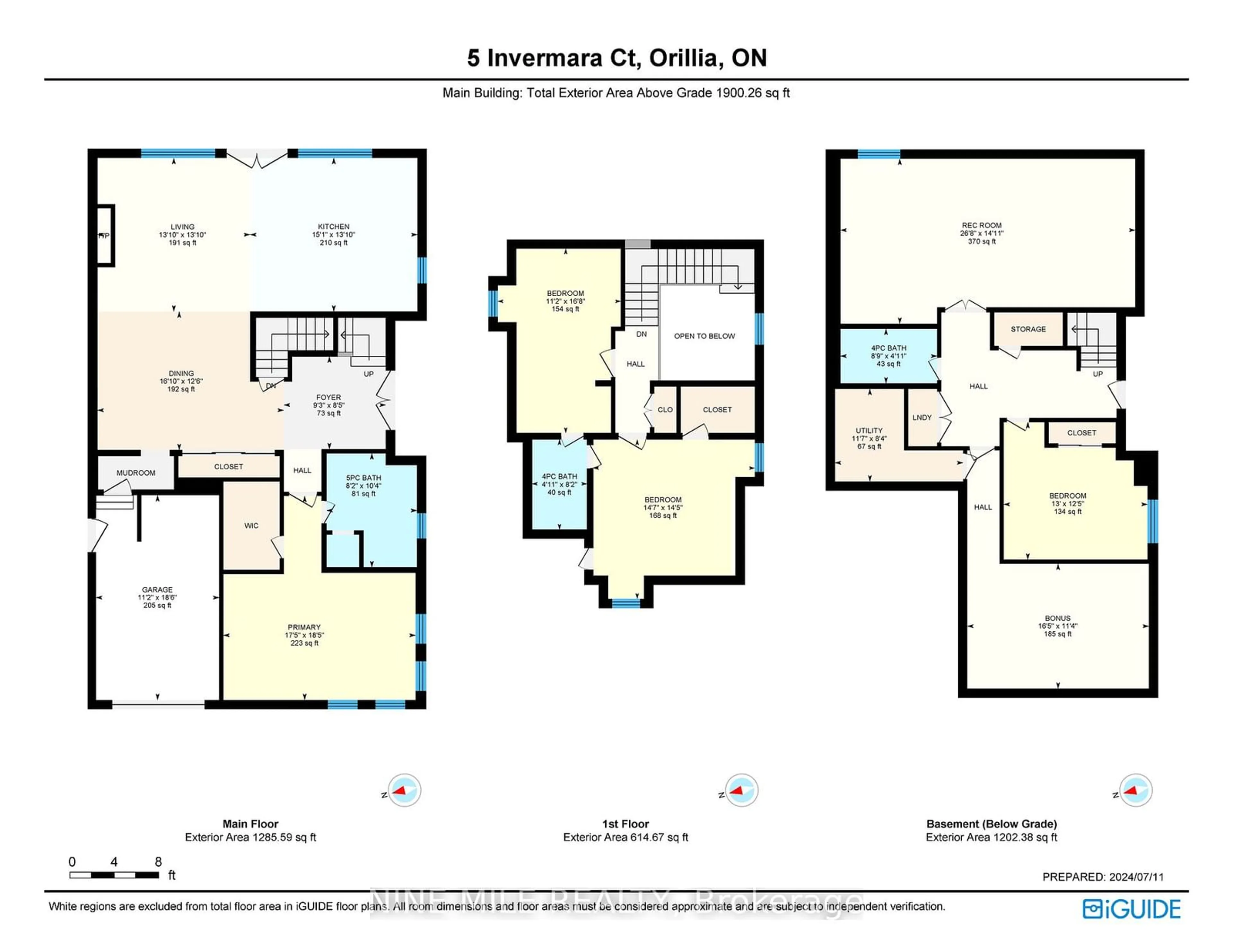 Floor plan for 5 Invermara Crt #Unit 8, Orillia Ontario L3V 8B4