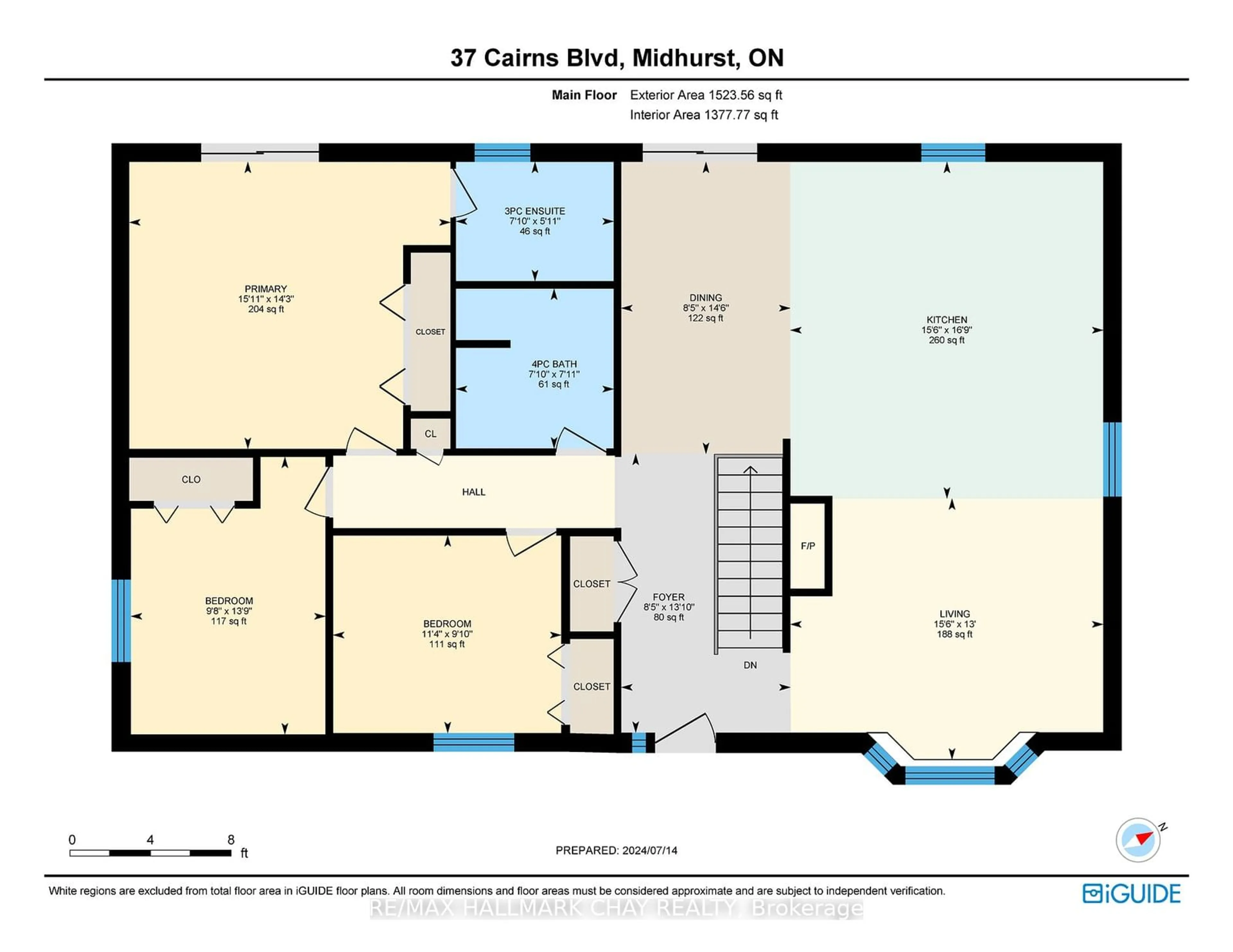 Floor plan for 37 Cairns Blvd, Springwater Ontario L9X 0N8