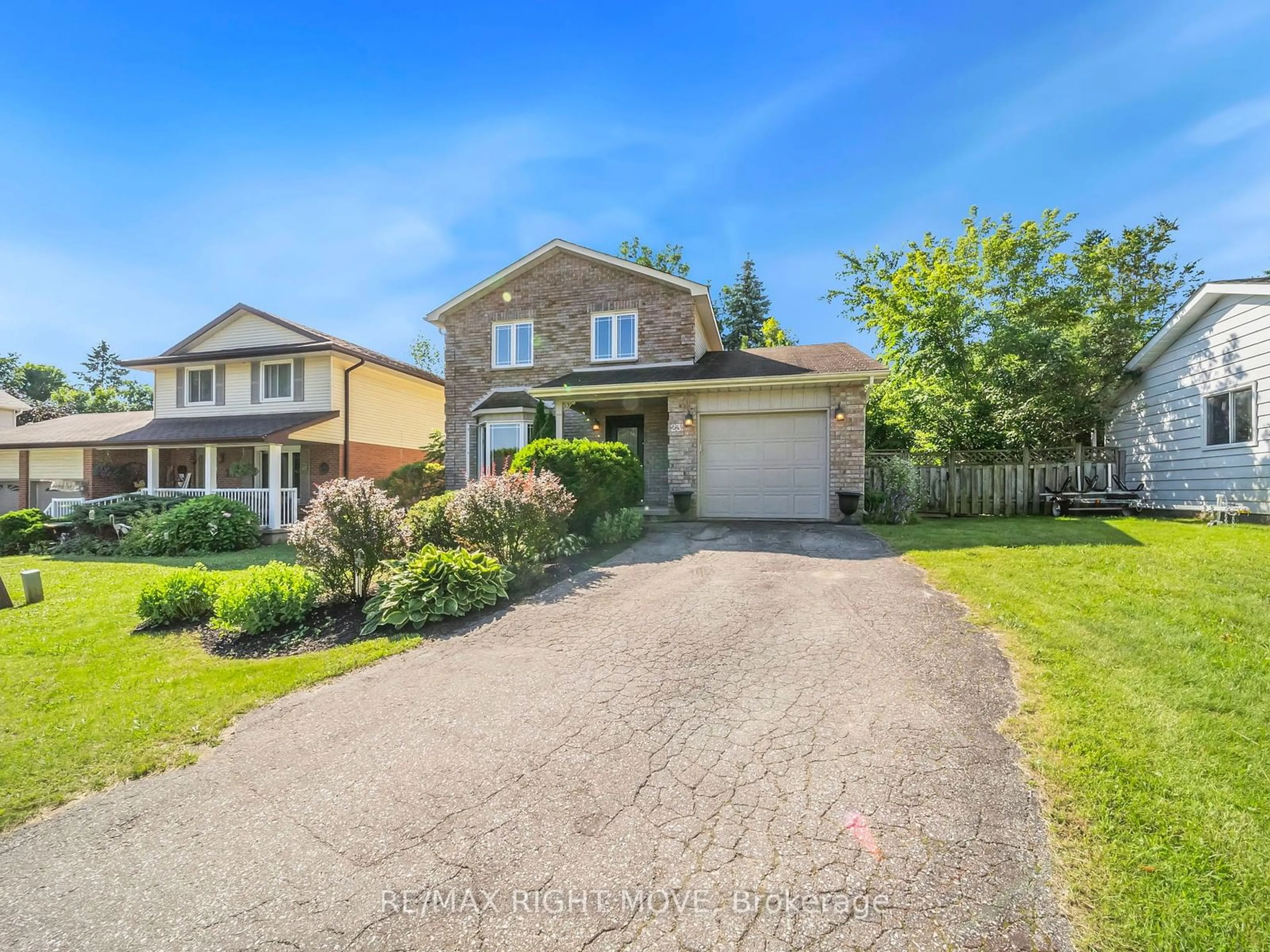 Frontside or backside of a home for 23 Mariposa Dr, Orillia Ontario L3V 7G7