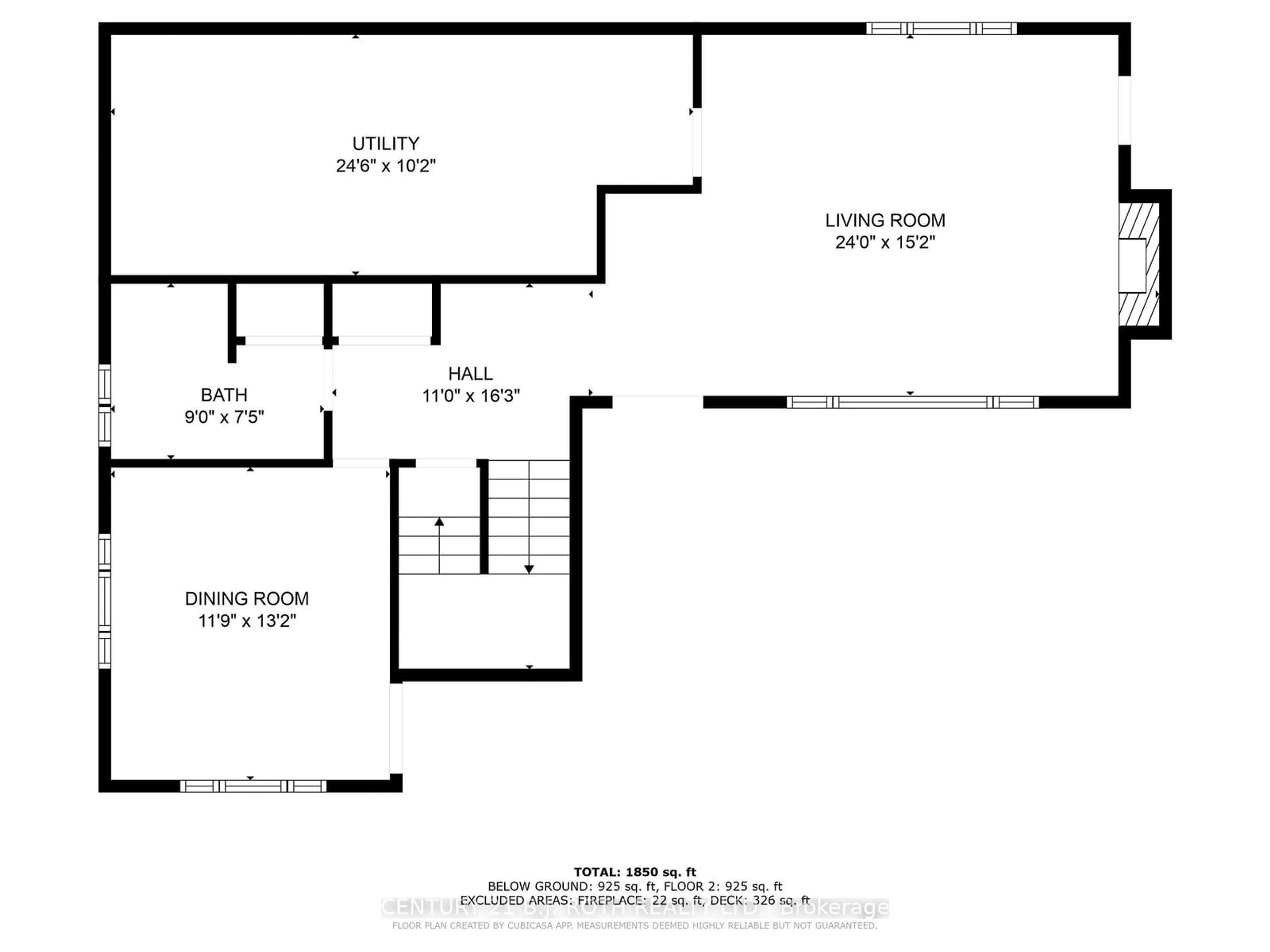 Floor plan for 1359 St Vincent St, Springwater Ontario L0L 1X1