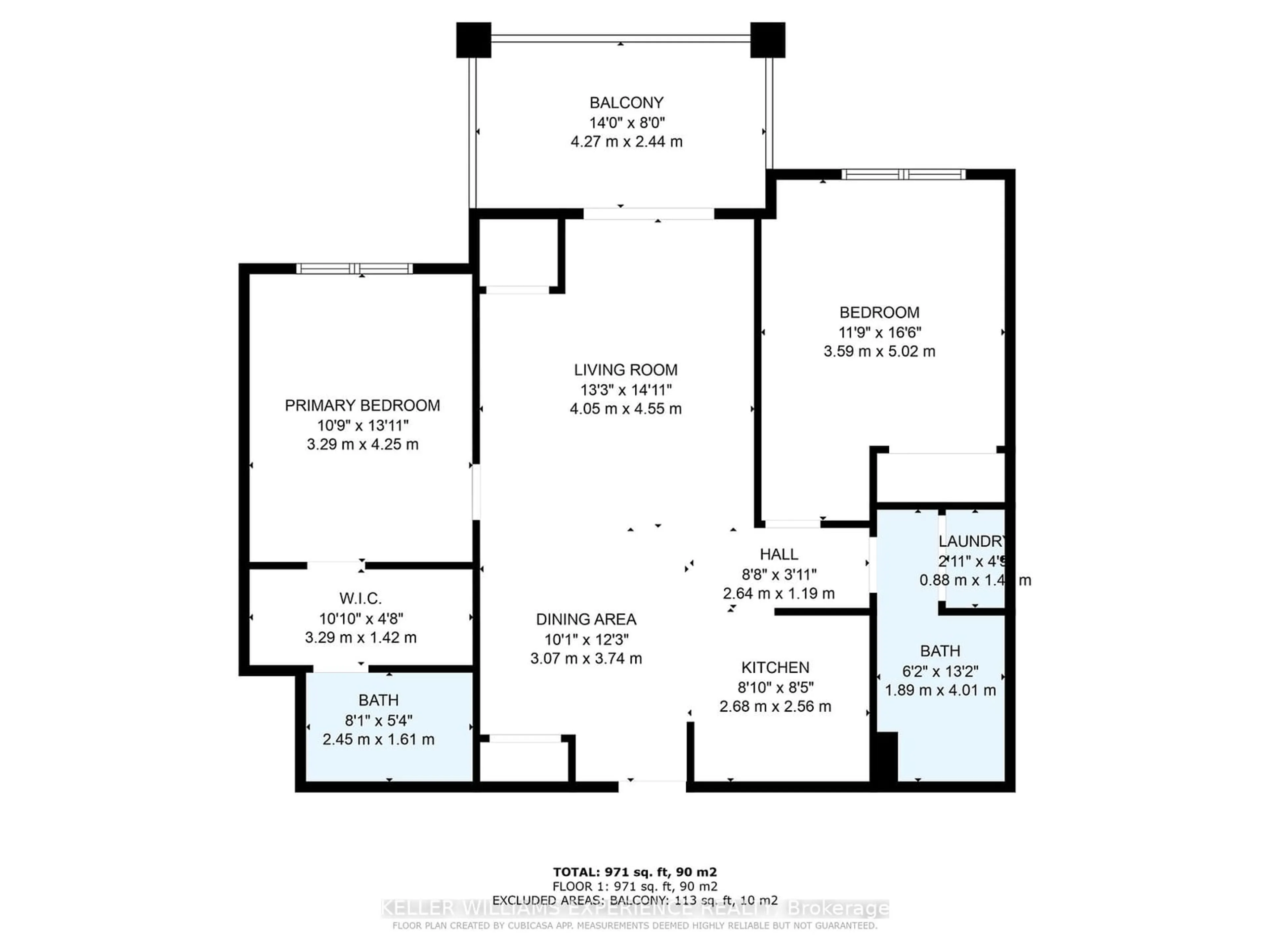 Floor plan for 41 Ferndale Dr #305, Barrie Ontario L4N 5T6