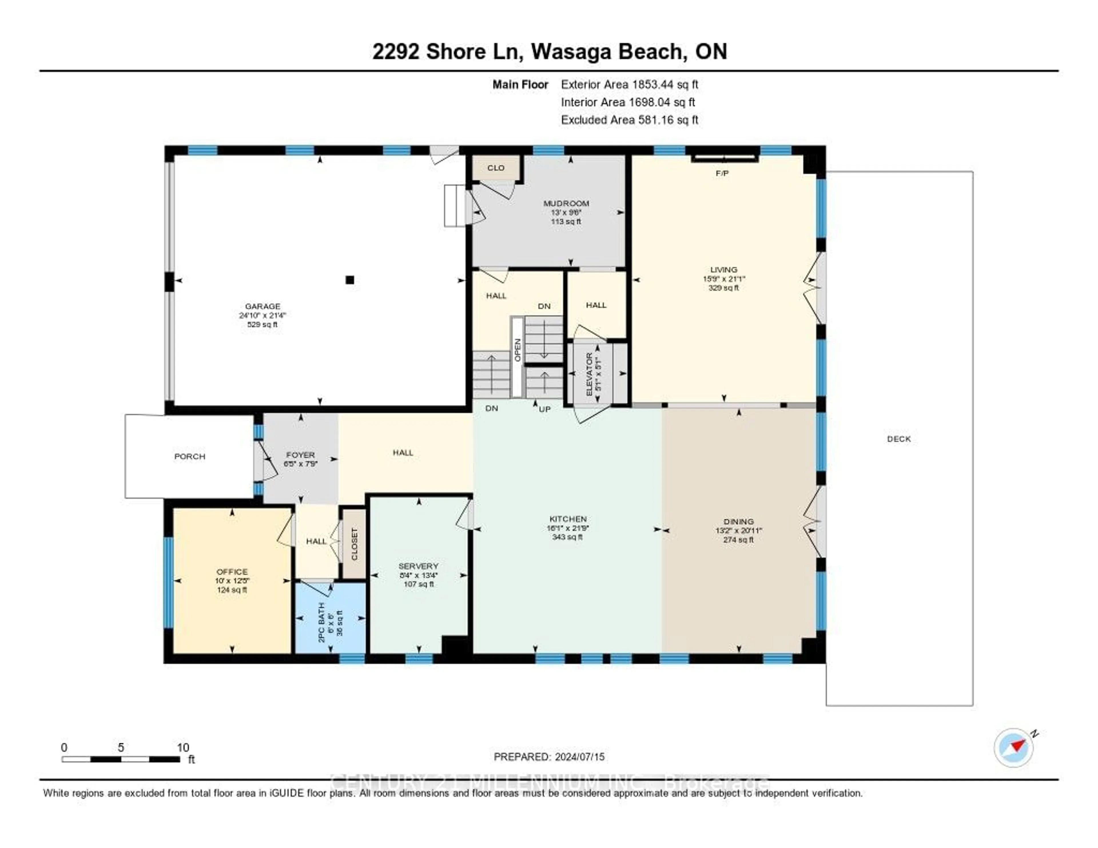 Floor plan for 2292 Shore Lane, Wasaga Beach Ontario L9Z 2X6
