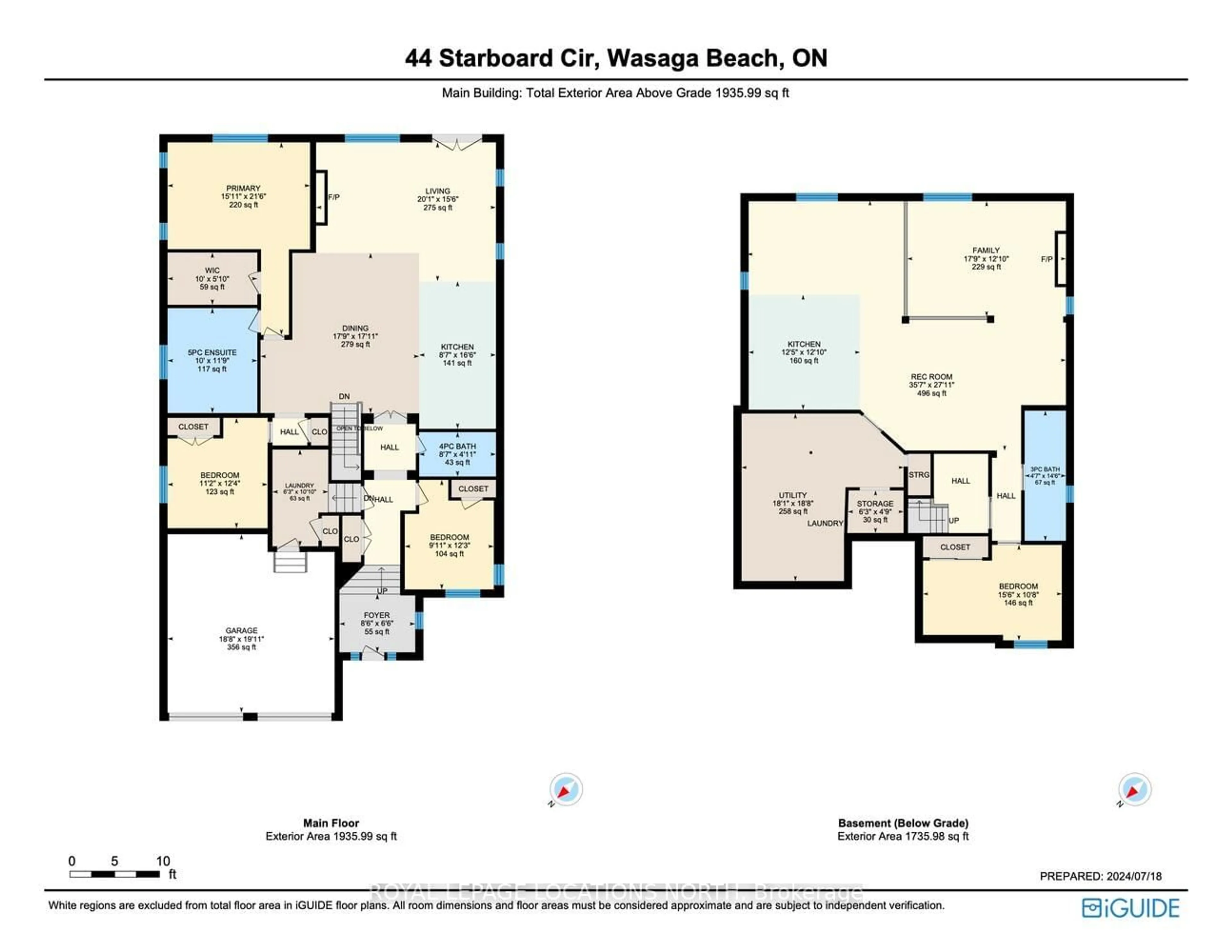 Floor plan for 44 Starboard Circ, Wasaga Beach Ontario L9Z 0E9