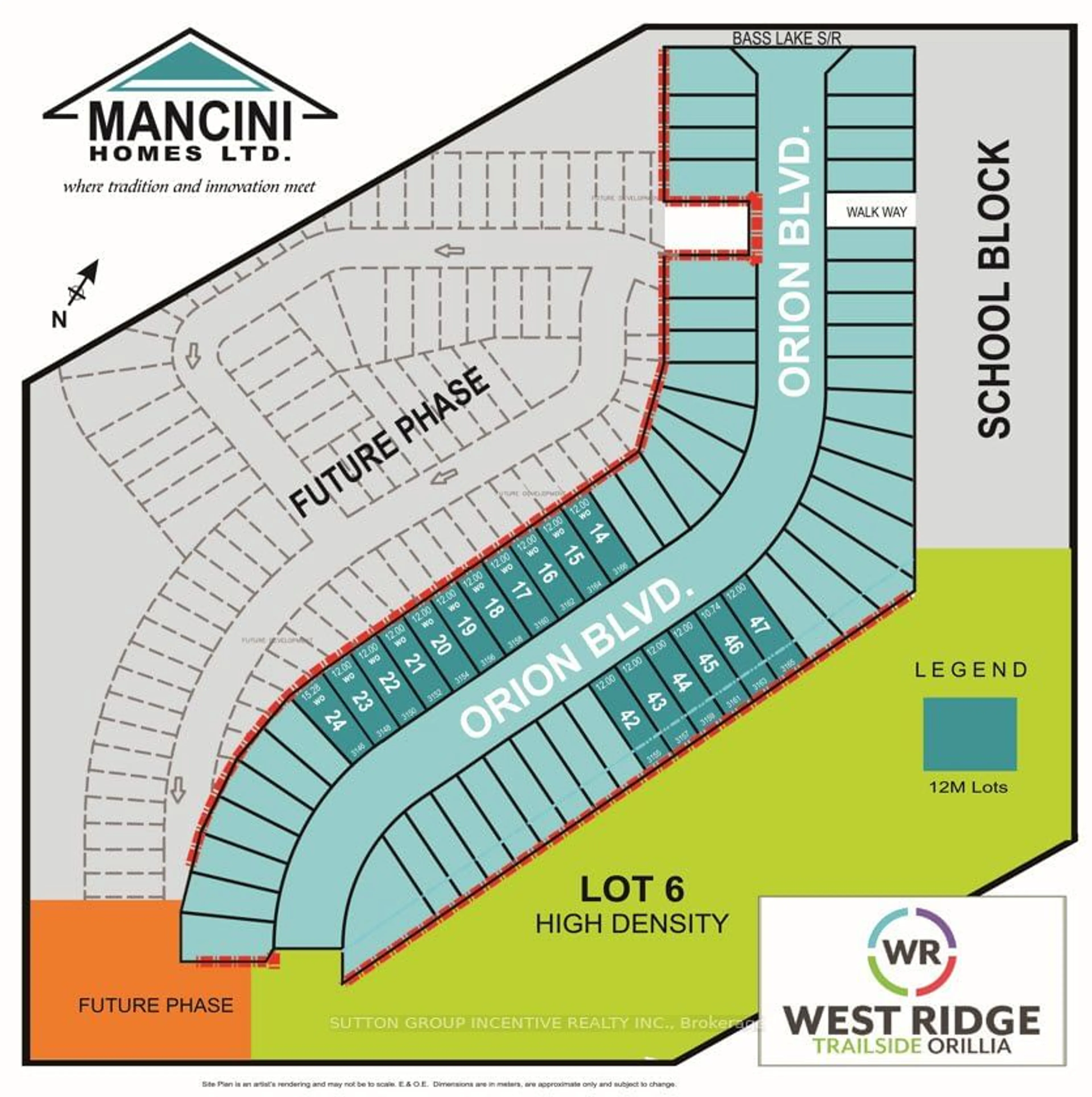 Floor plan for Lot 43 Orion Blvd, Orillia Ontario L3V 6H2