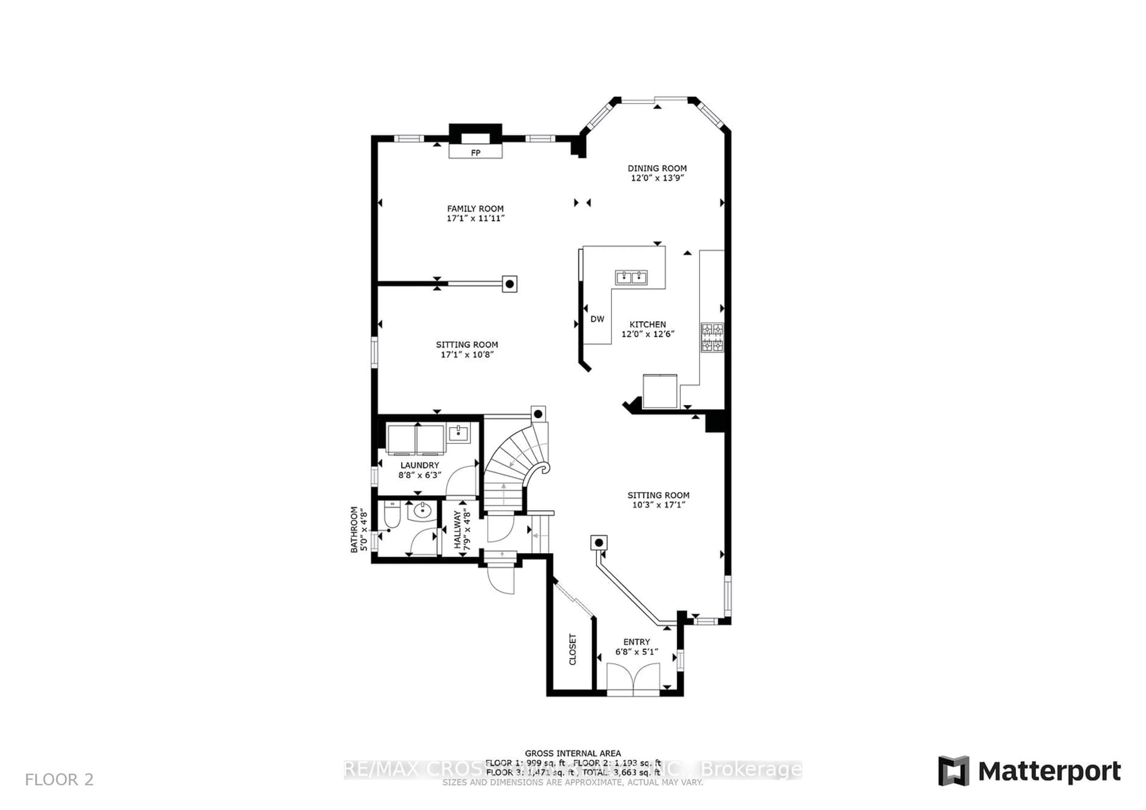 Floor plan for 64 Westminster Circ, Barrie Ontario L4M 0A5
