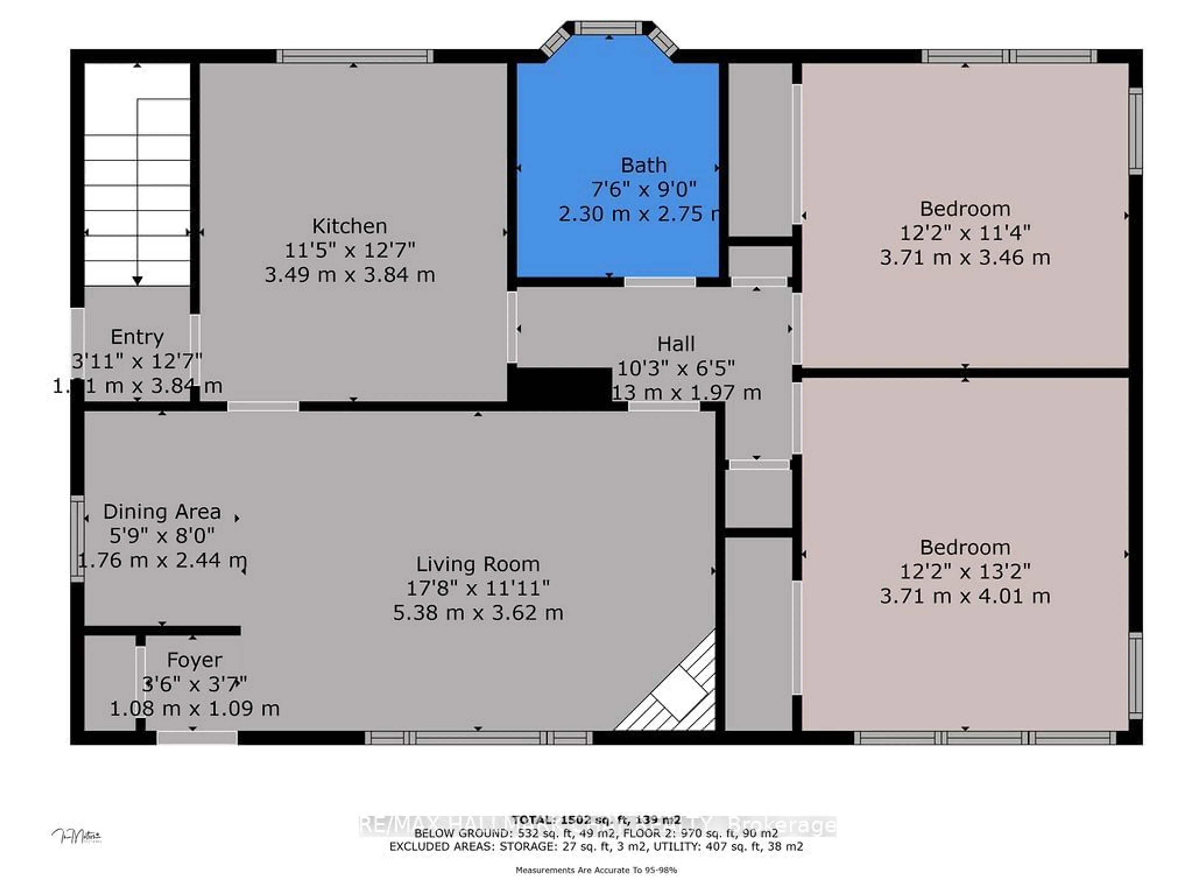 Floor plan for 325 Innisfil St, Barrie Ontario L4N 3G4