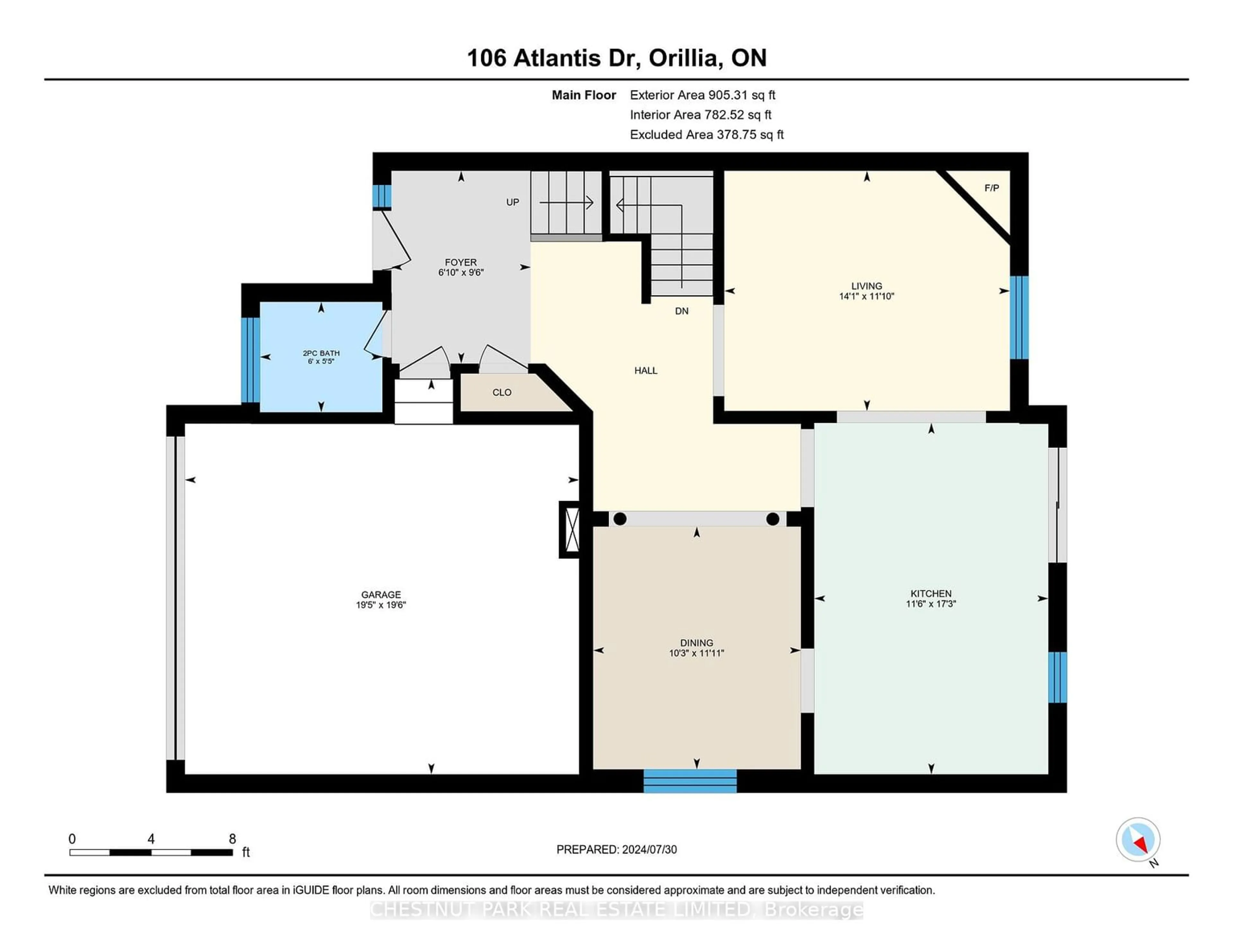 Floor plan for 106 Atlantis Dr, Orillia Ontario L3V 0A8