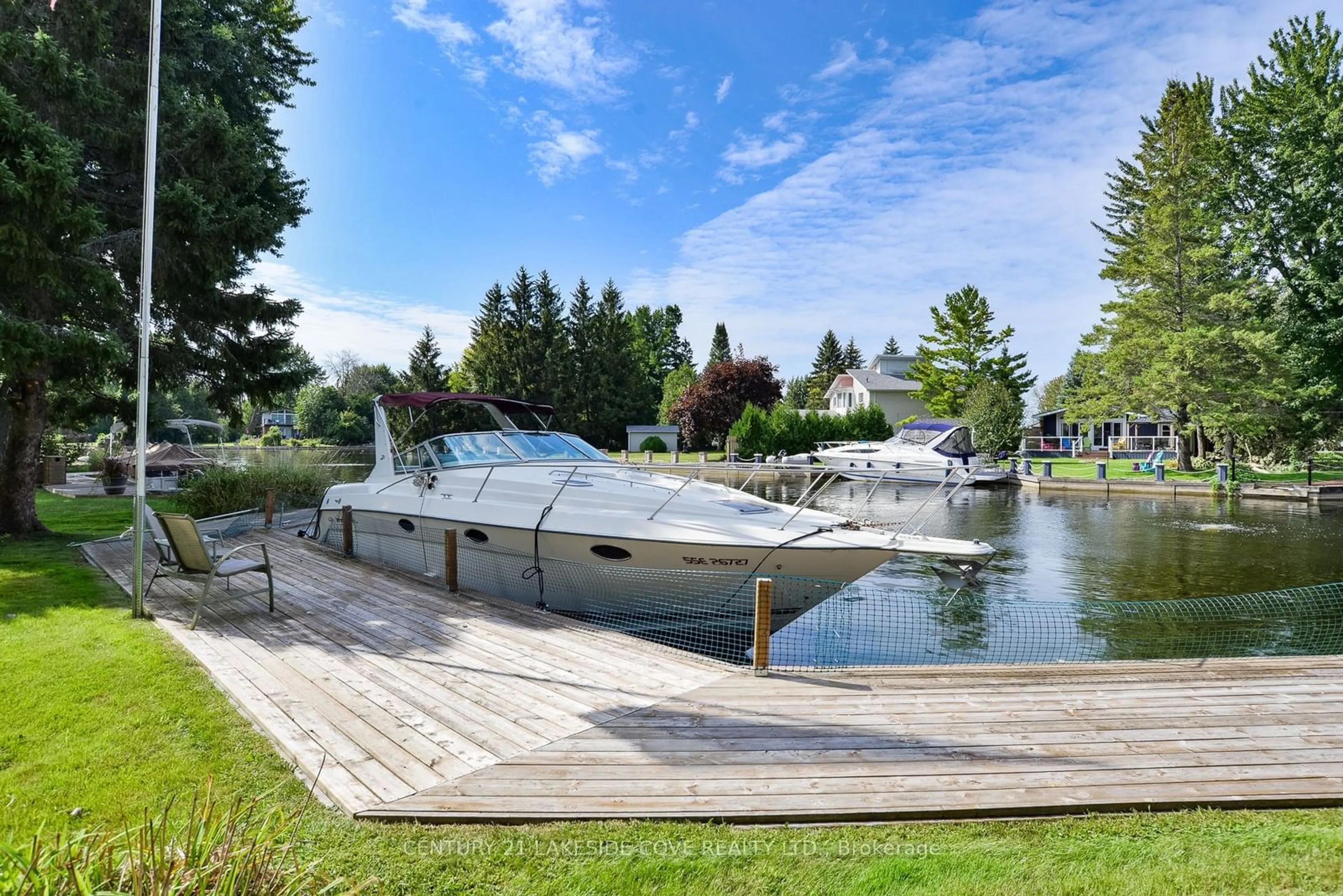 Patio, lake for 24 Turtle Path, Ramara Ontario L0K 1B0