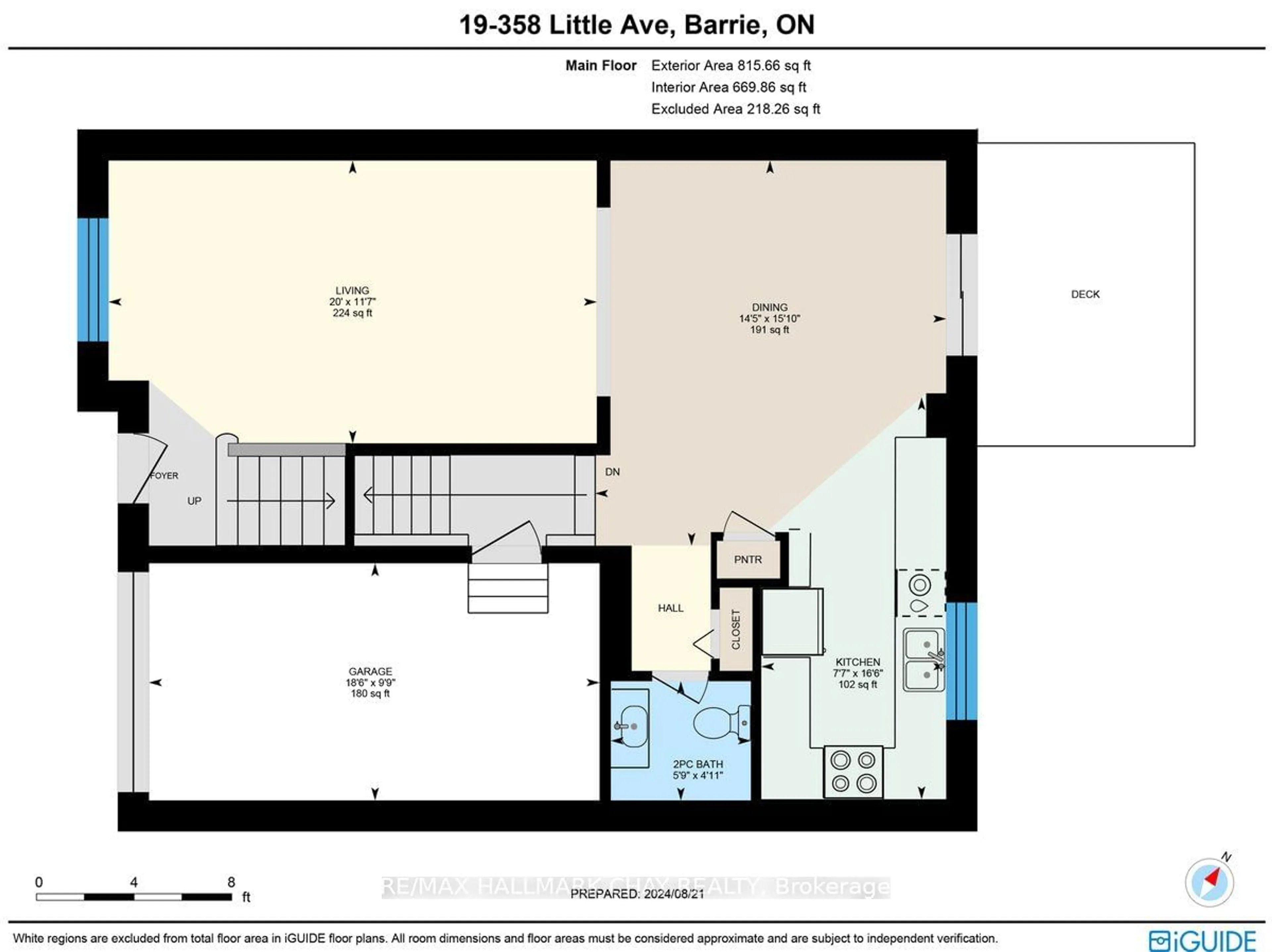 Floor plan for 358 Little Ave #19, Barrie Ontario L4N 2Z6