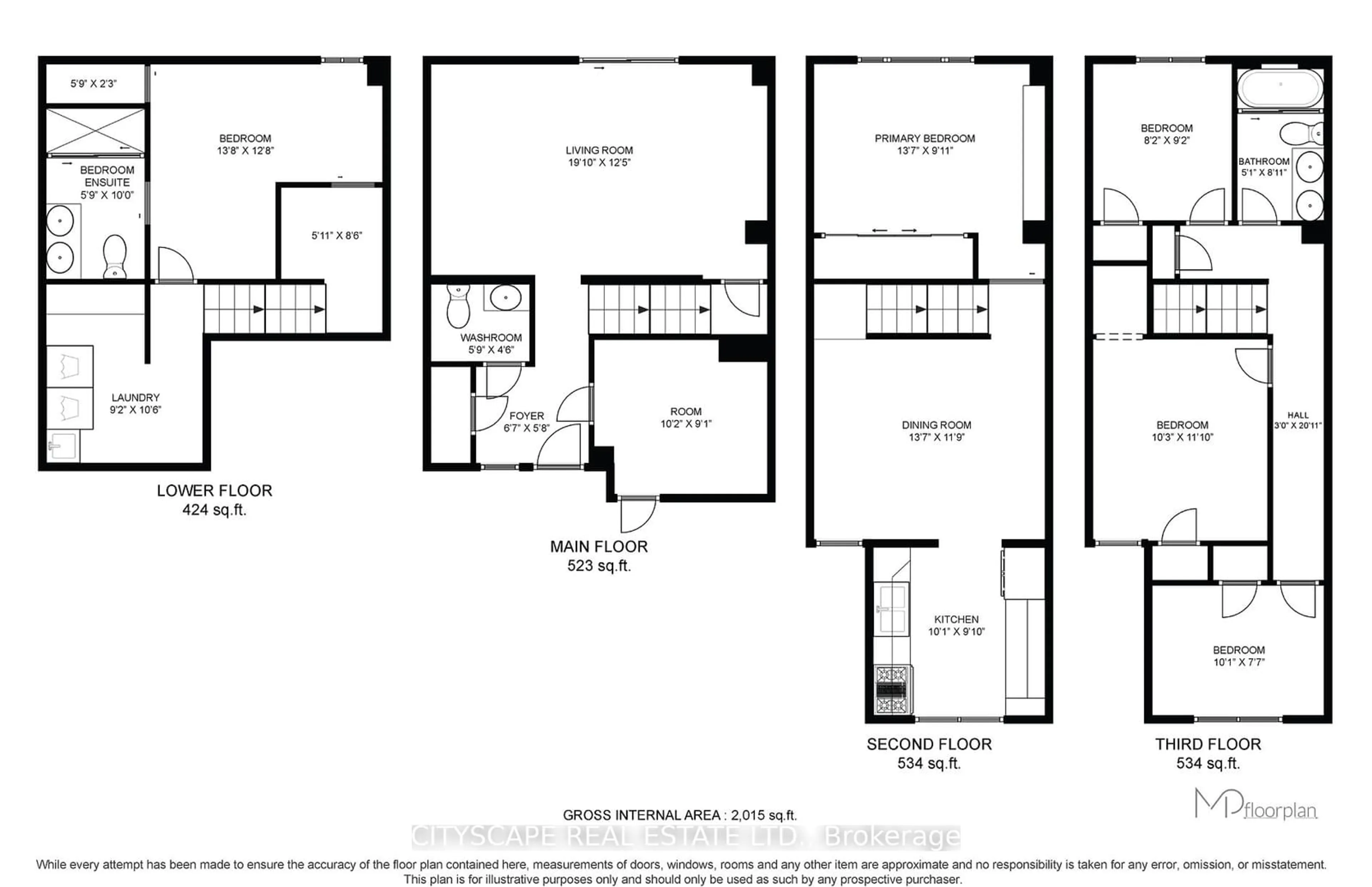 Floor plan for 91 Scott Cres, Barrie Ontario L4N 4W2