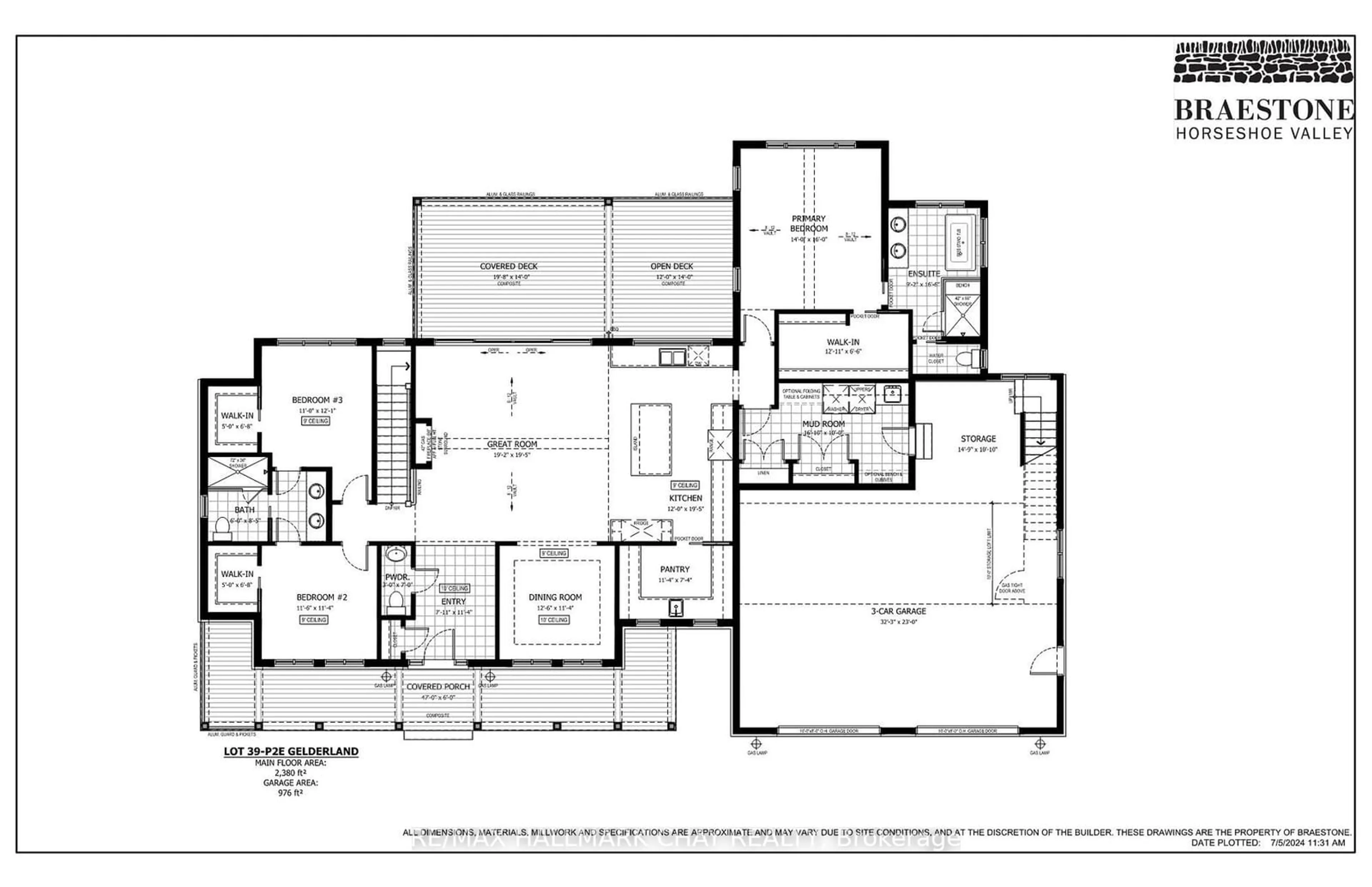 Floor plan for Lot 39 Friesian Crt, Oro-Medonte Ontario L0K 1E0