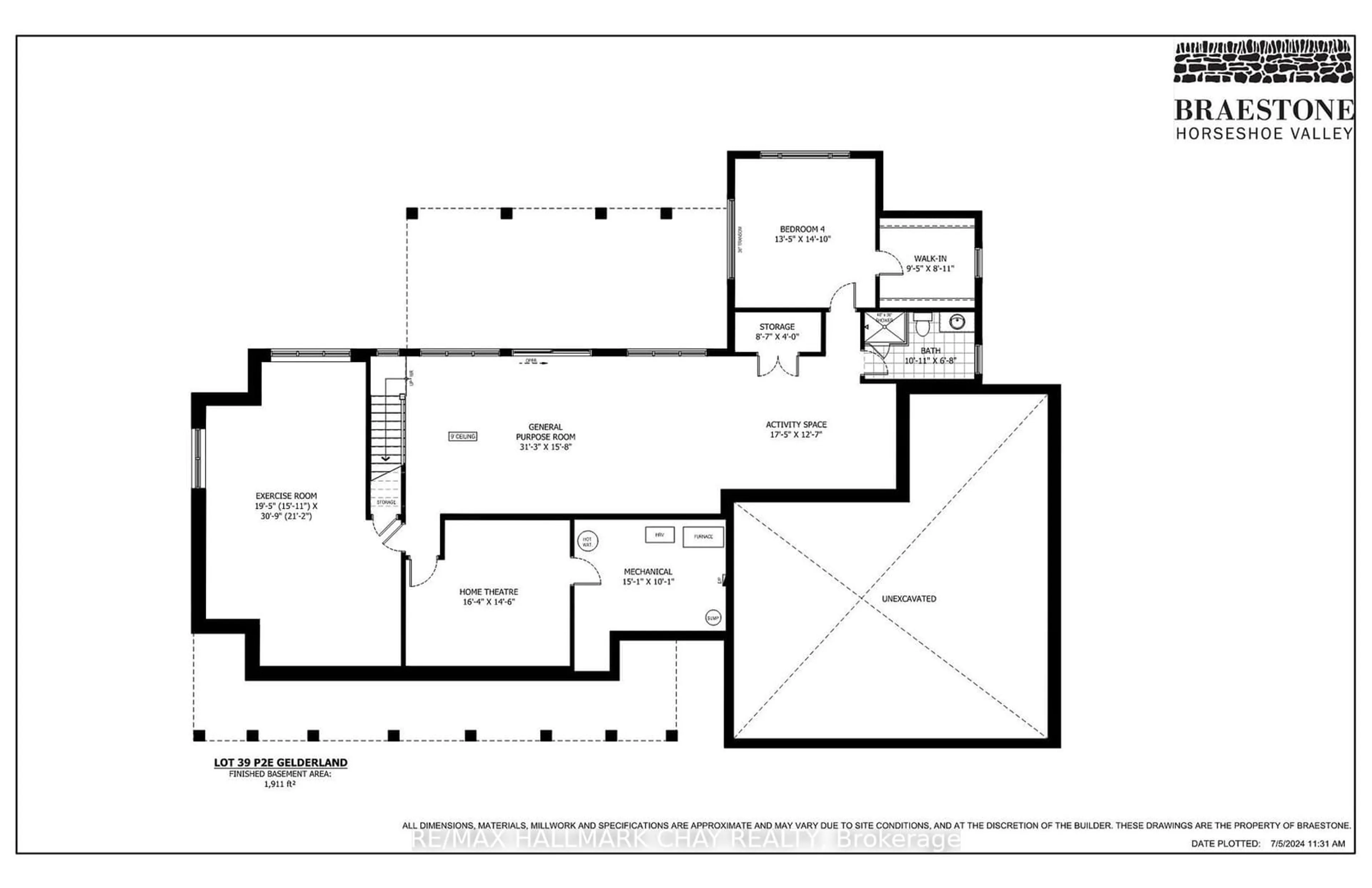 Floor plan for Lot 39 Friesian Crt, Oro-Medonte Ontario L0K 1E0