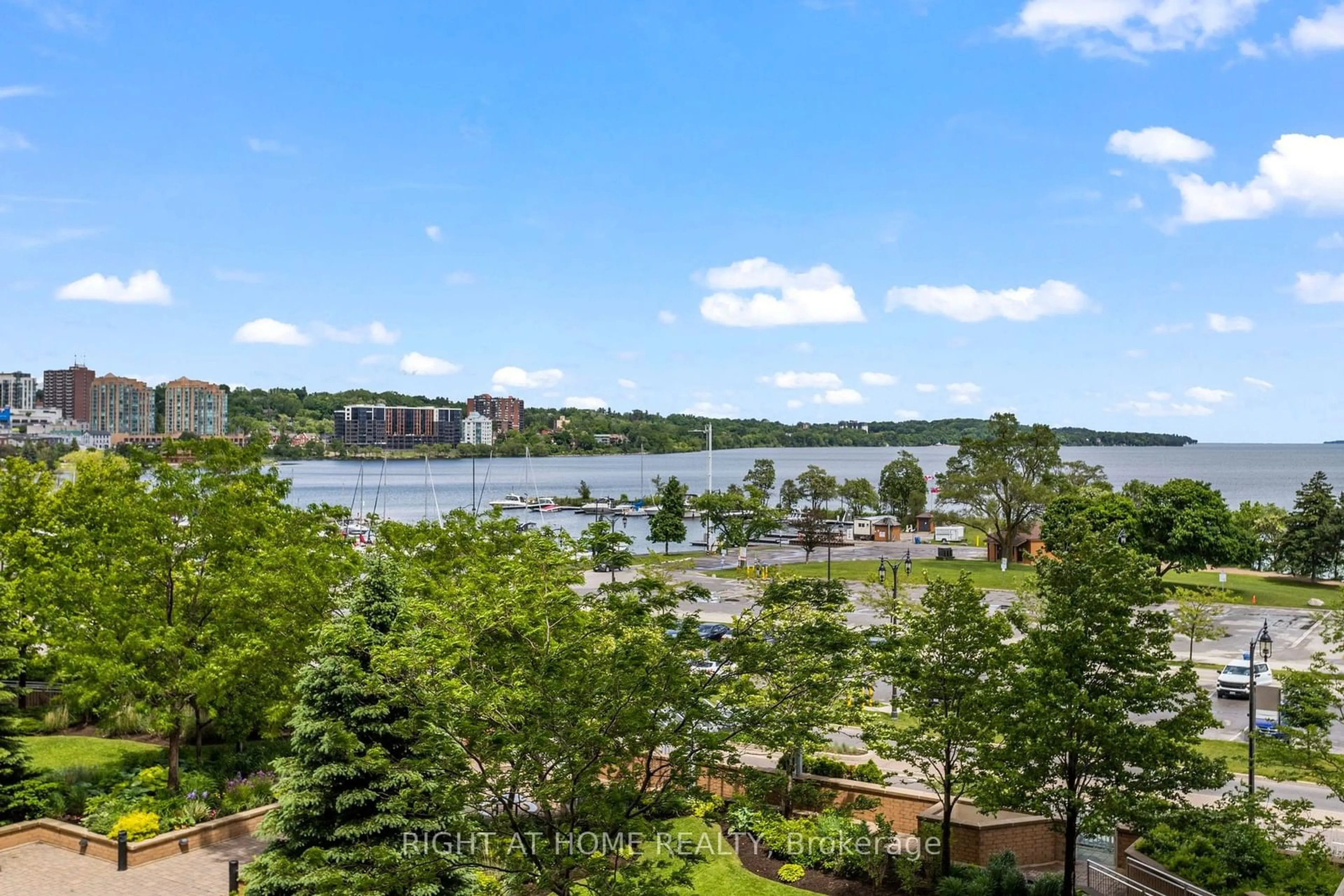 A pic from exterior of the house or condo, the view of lake or river for 37 Ellen St #504, Barrie Ontario L4N 6G2